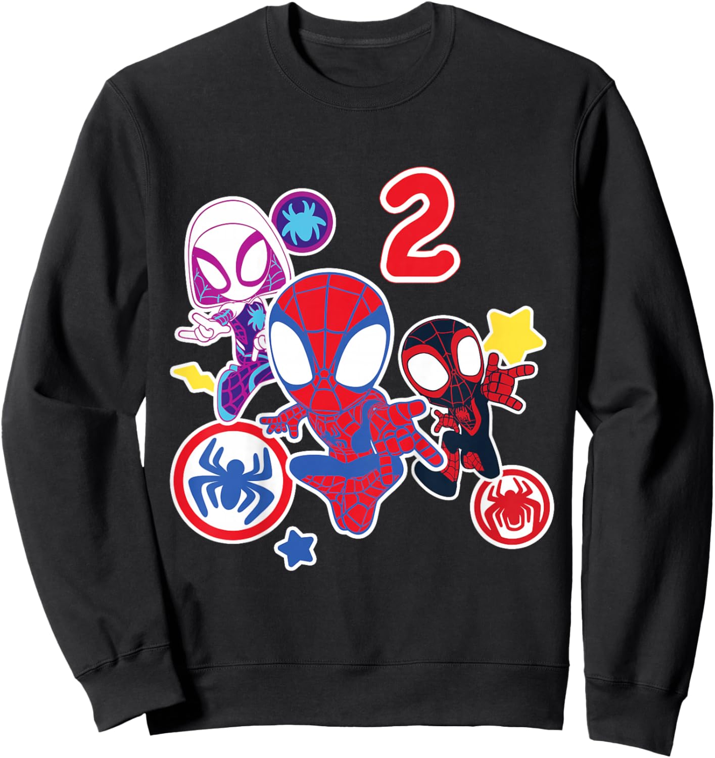 Marvel Spidey and His Amazing Friends 2 Year Old Birthday Sweatshirt - Sweatshirt | Black