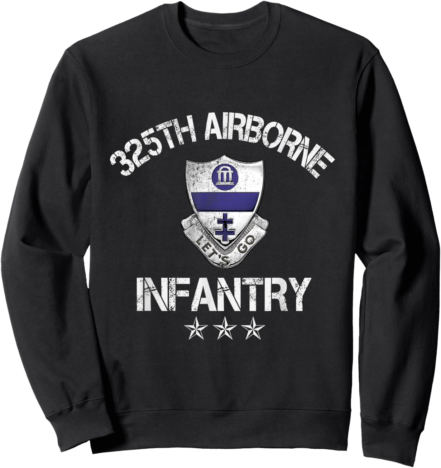 325th Airborne Infantry Regiment Veteran Independence Gift Sweatshirt - Sweatshirt | Black