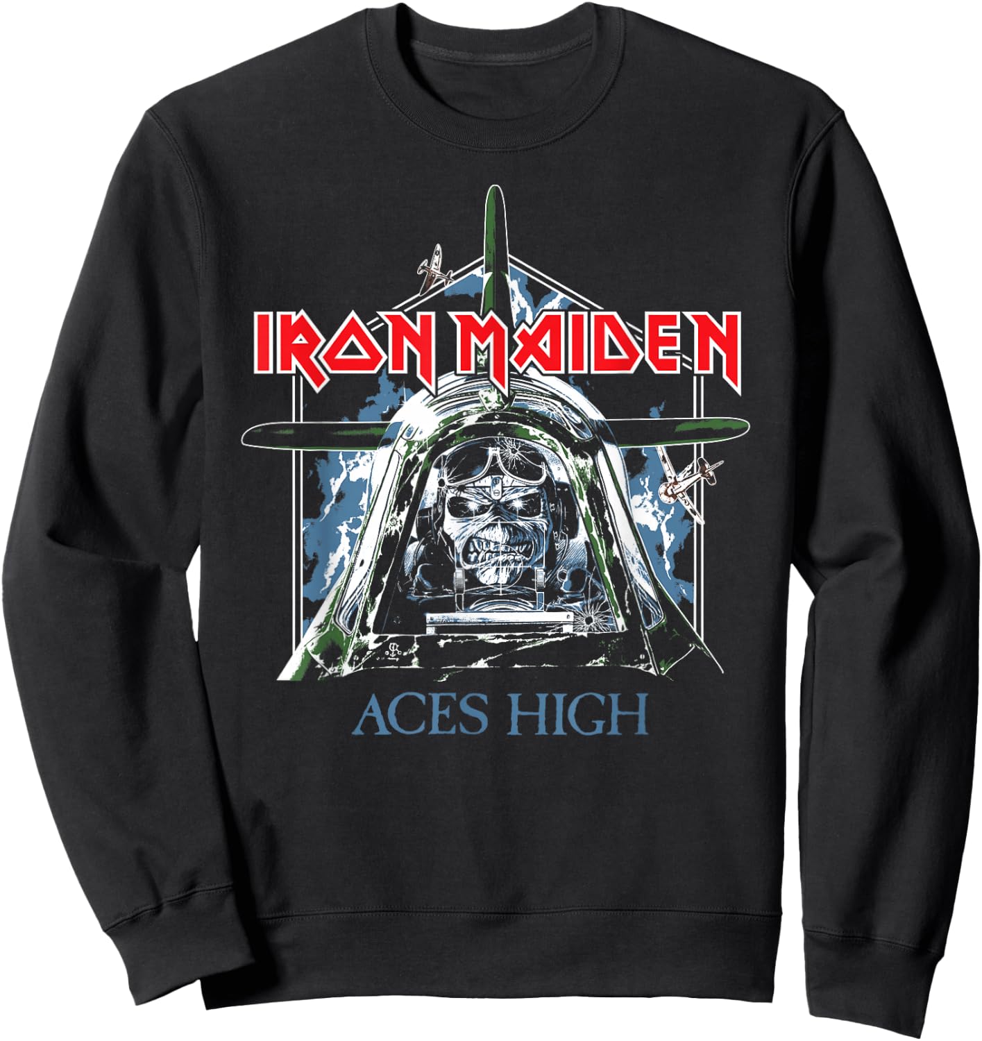 Iron Maiden - Aces High Sweatshirt - Sweatshirt | Black