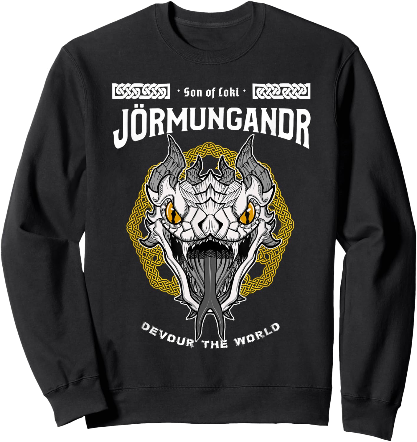 Sons of Loki: Jörmungandr the Devourer Sweatshirt - Sweatshirt | Black