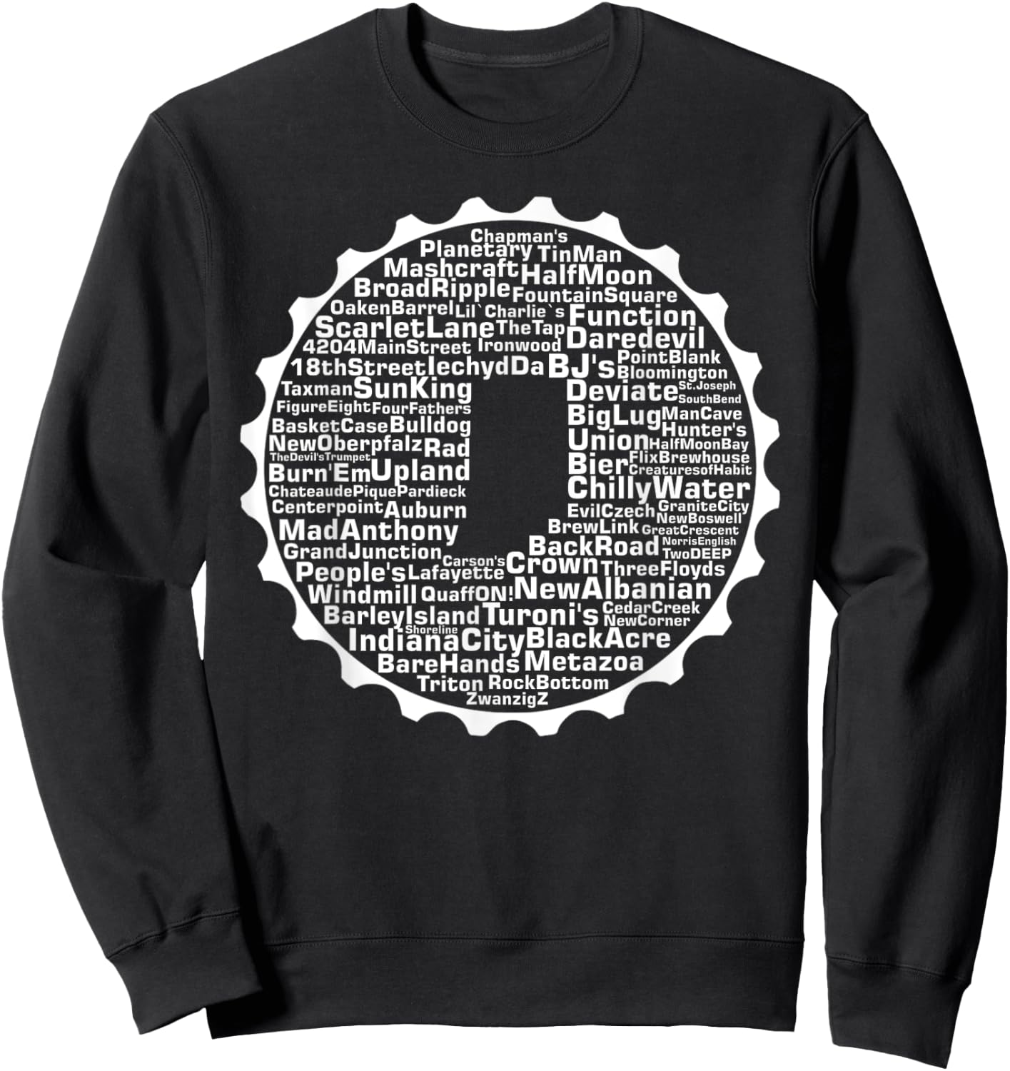 Drink Local Indiana Breweries Sweatshirt - Sweatshirt | Black