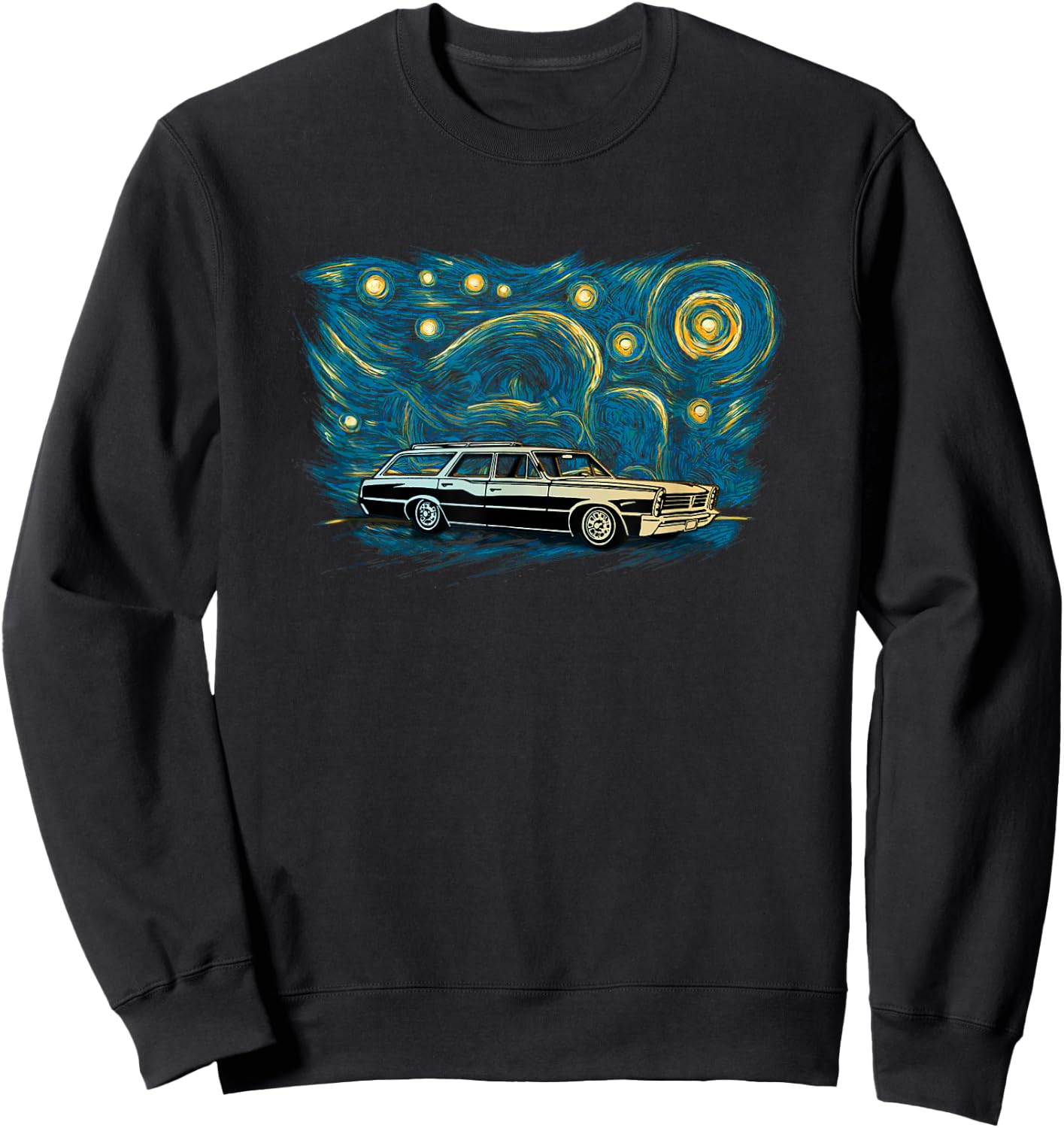 Retro Vintage Style Station Wagon Sweatshirt - Sweatshirt | Black