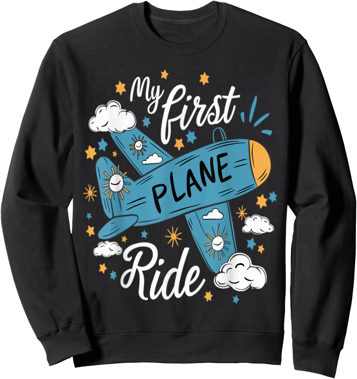 My First Plane Ride Sweatshirt - Sweatshirt | Black