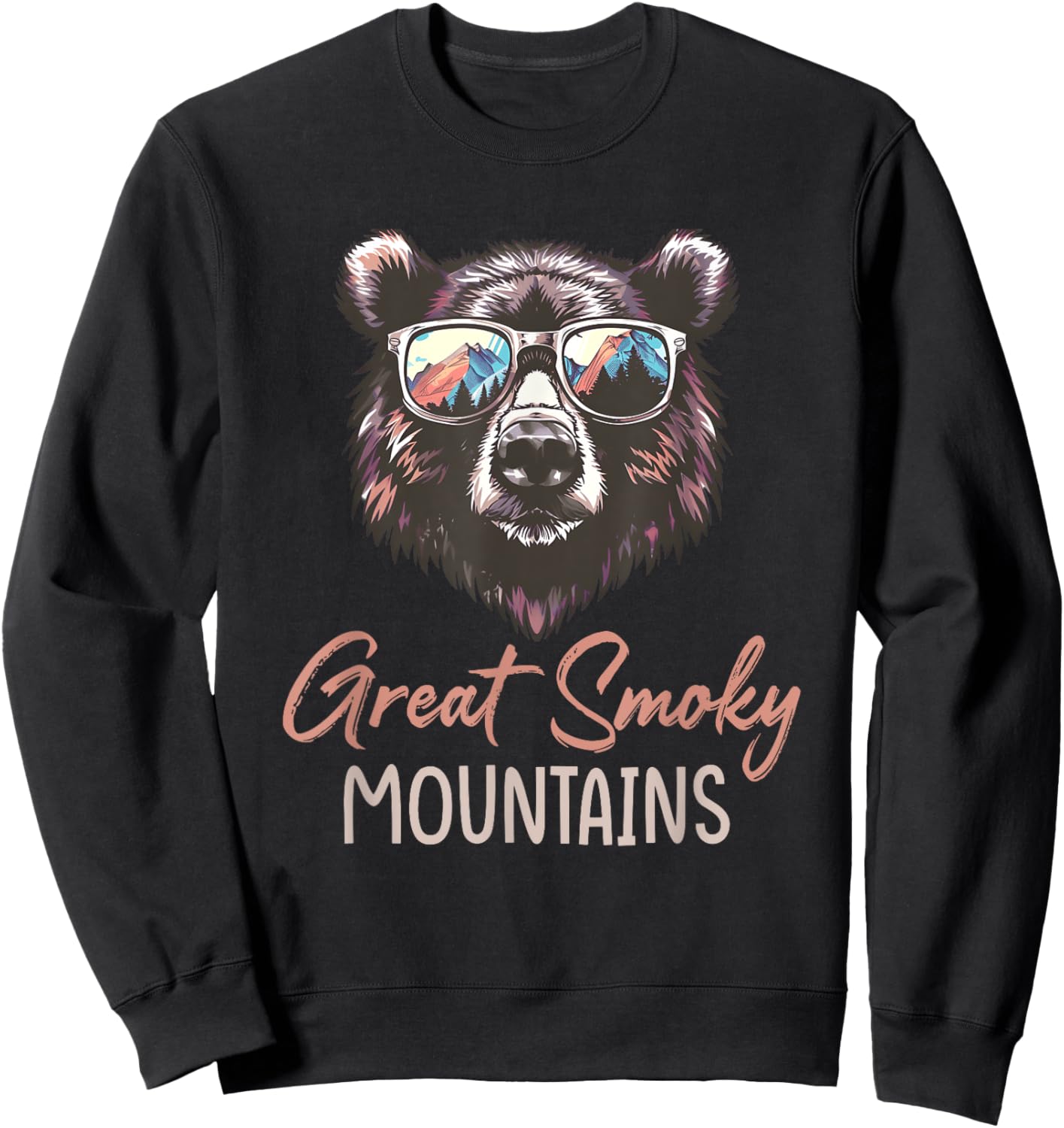 Great Smoky-Mountain Shirt National Park Bear Sweatshirt - Sweatshirt | Black