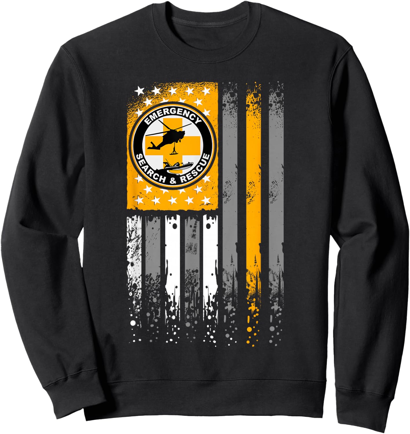 Search and Rescue - Thin Orange Line SAR Emergency Team Sweatshirt - Sweatshirt | Black