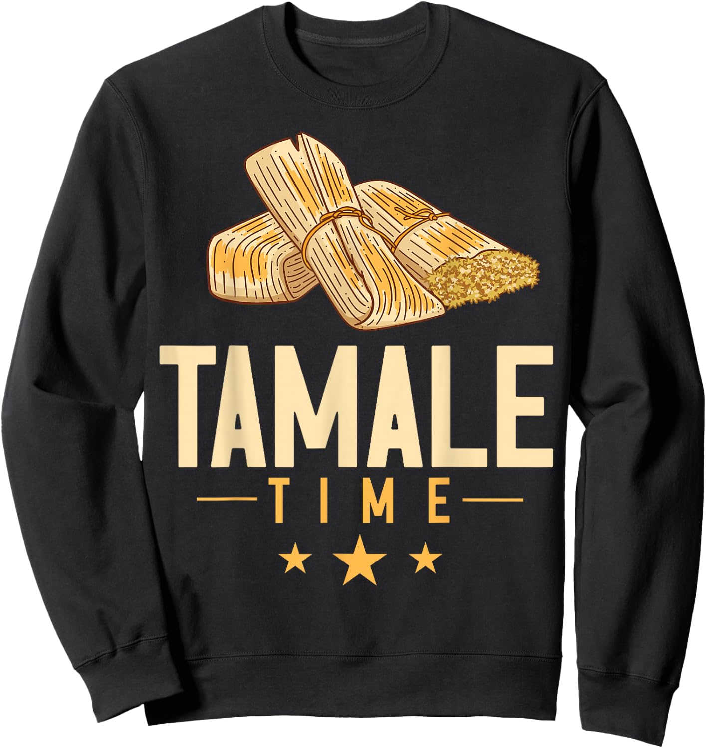 Tamale Mexican Gift Recipe Vegan Sweatshirt - Sweatshirt | Black