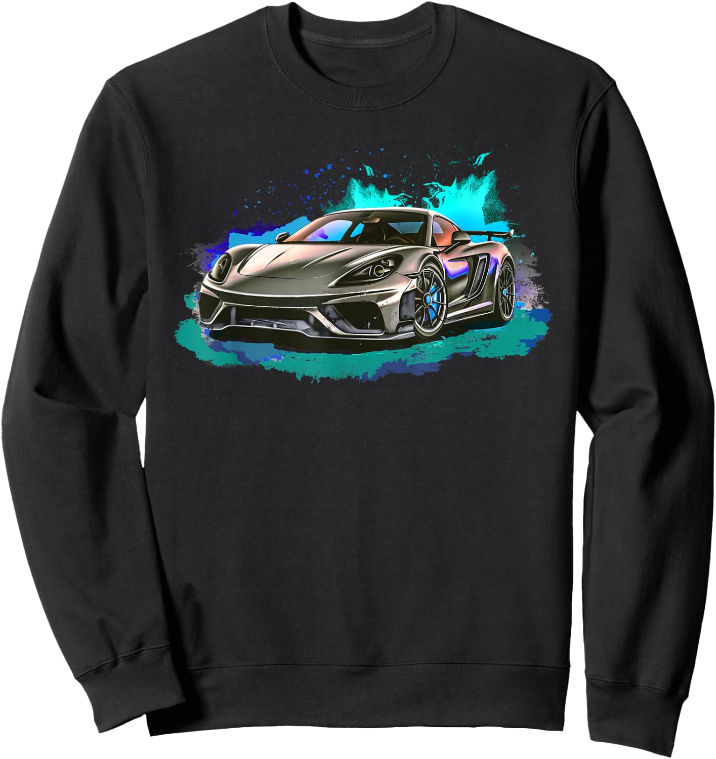 Exotic Concept Sports Car Supercar Luxury Hypercar Graphic Sweatshirt - Sweatshirt | Black