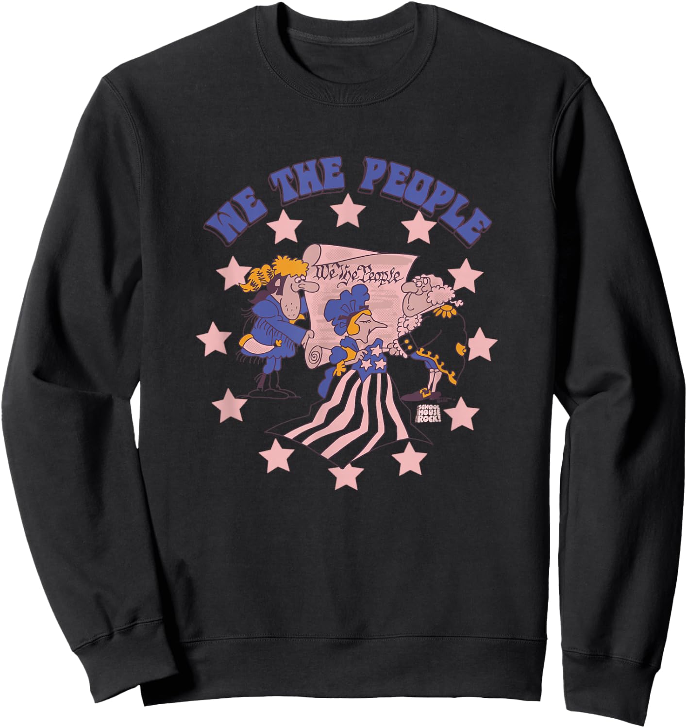 Schoolhouse Rock! The Preamble Constitution America Rock Sweatshirt - Sweatshirt | Black