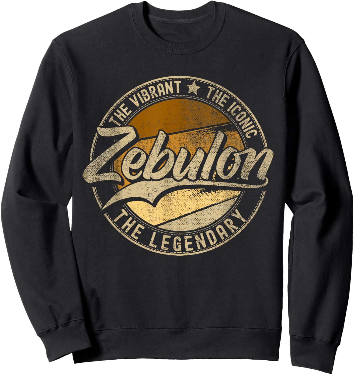 Zebulon NC | North Carolina | Vintage Distressed Sweatshirt - Sweatshirt | Black