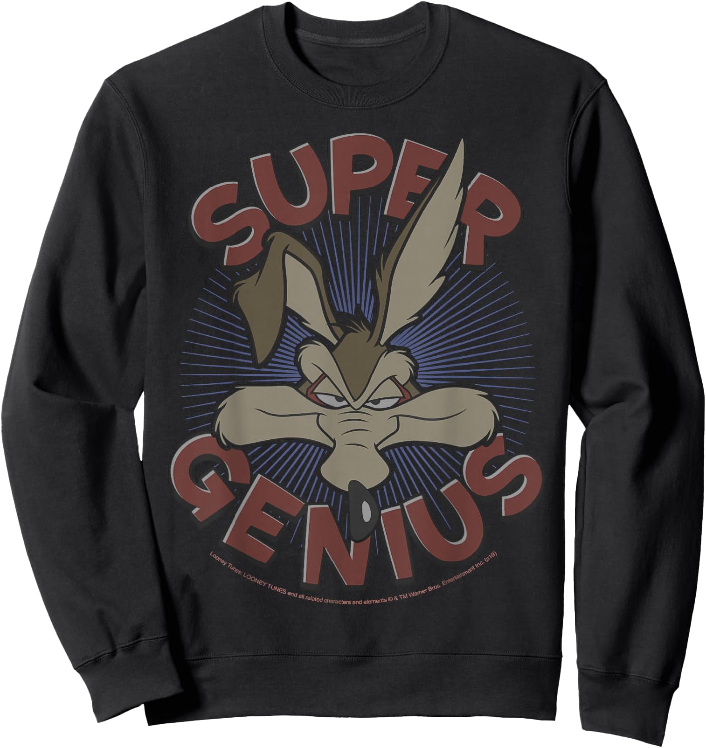 Looney Tunes Wile E. Coyote Super Genius Sweatshirt - Sweatshirt | Black