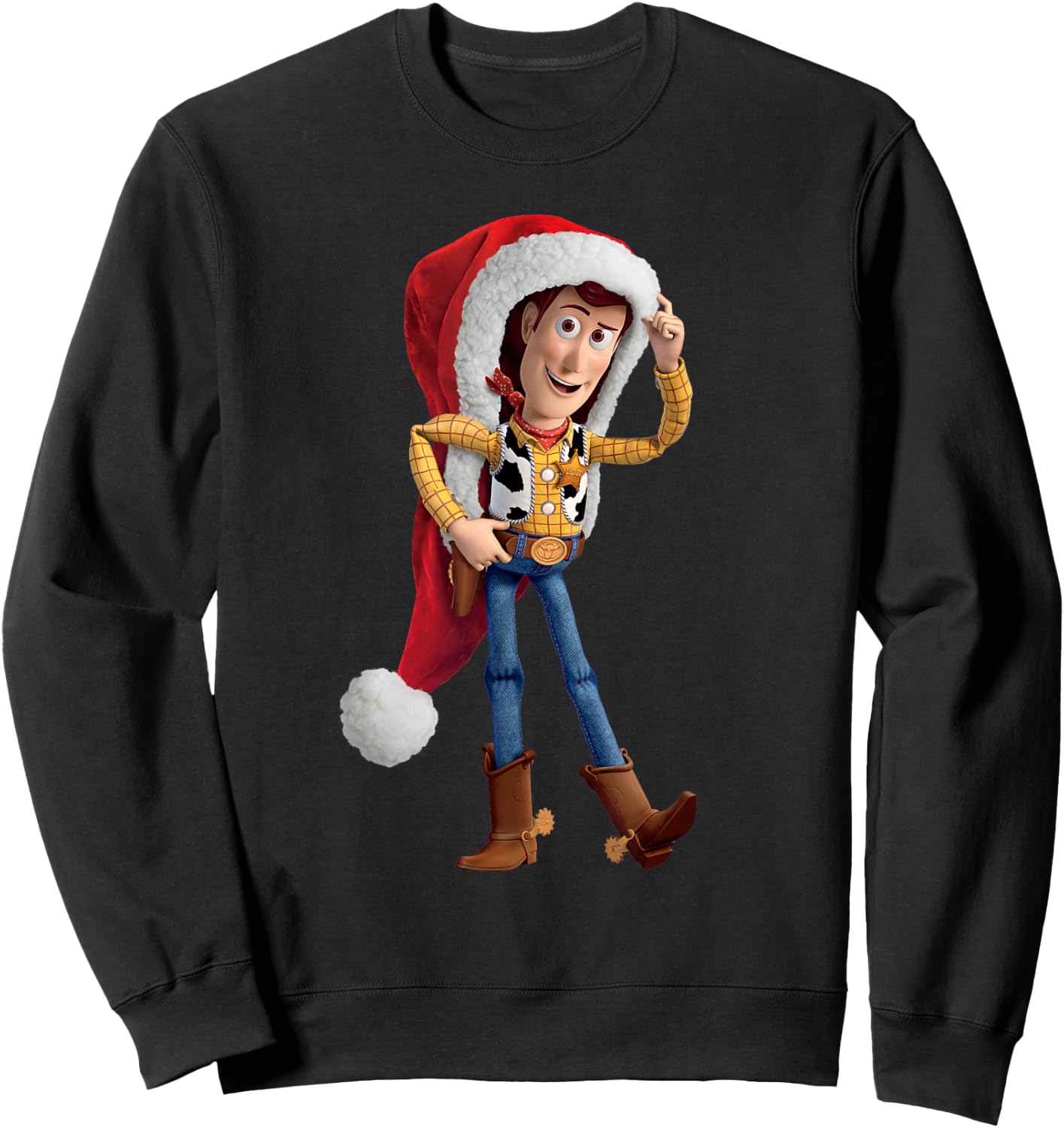 Disney Pixar Toy Story Santa Woody Holiday Sweatshirt - Sweatshirt | Black