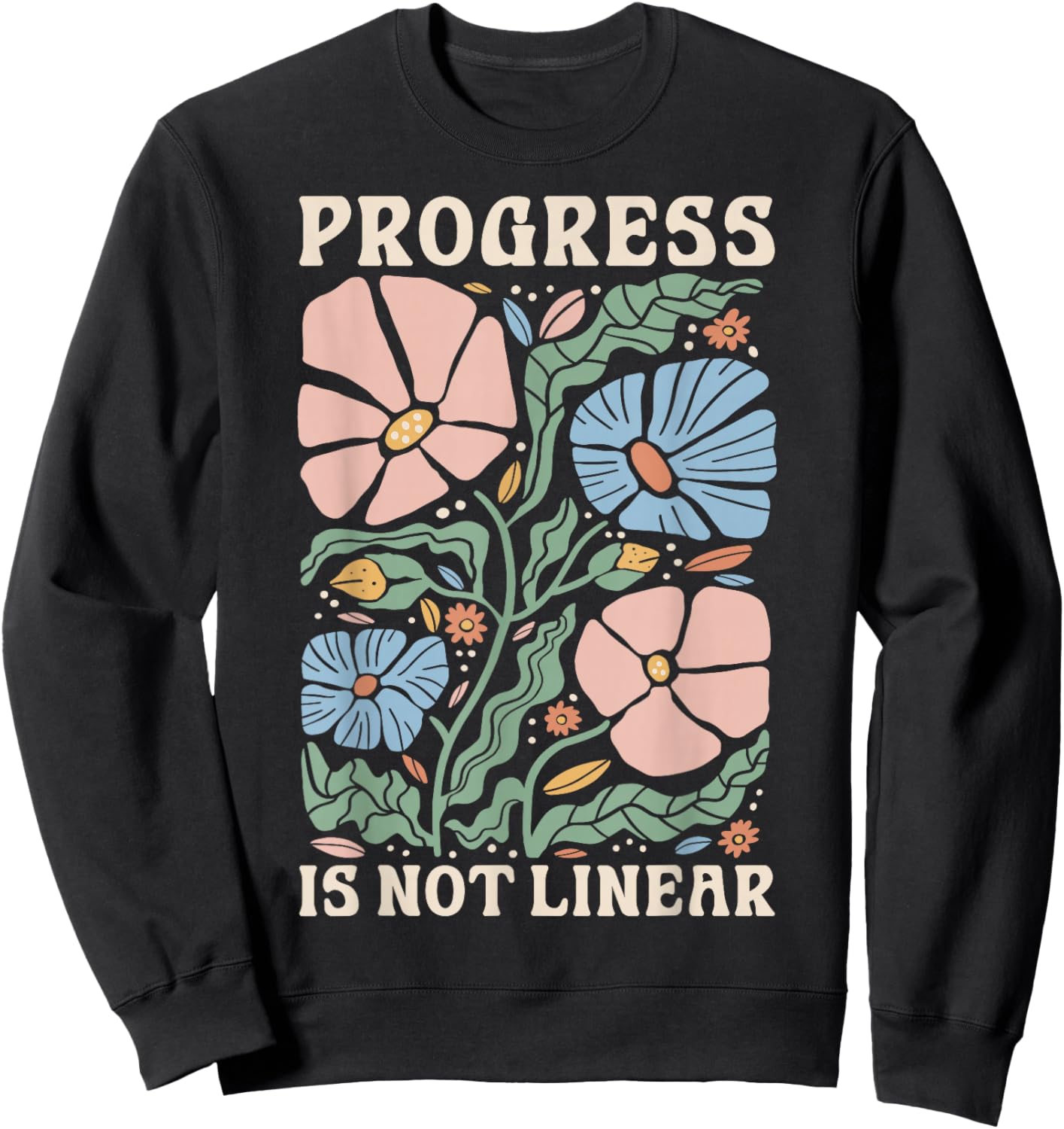 Progress Is Not Linear Shirt | Special Ed Teacher Team SPED Sweatshirt - Sweatshirt | Black