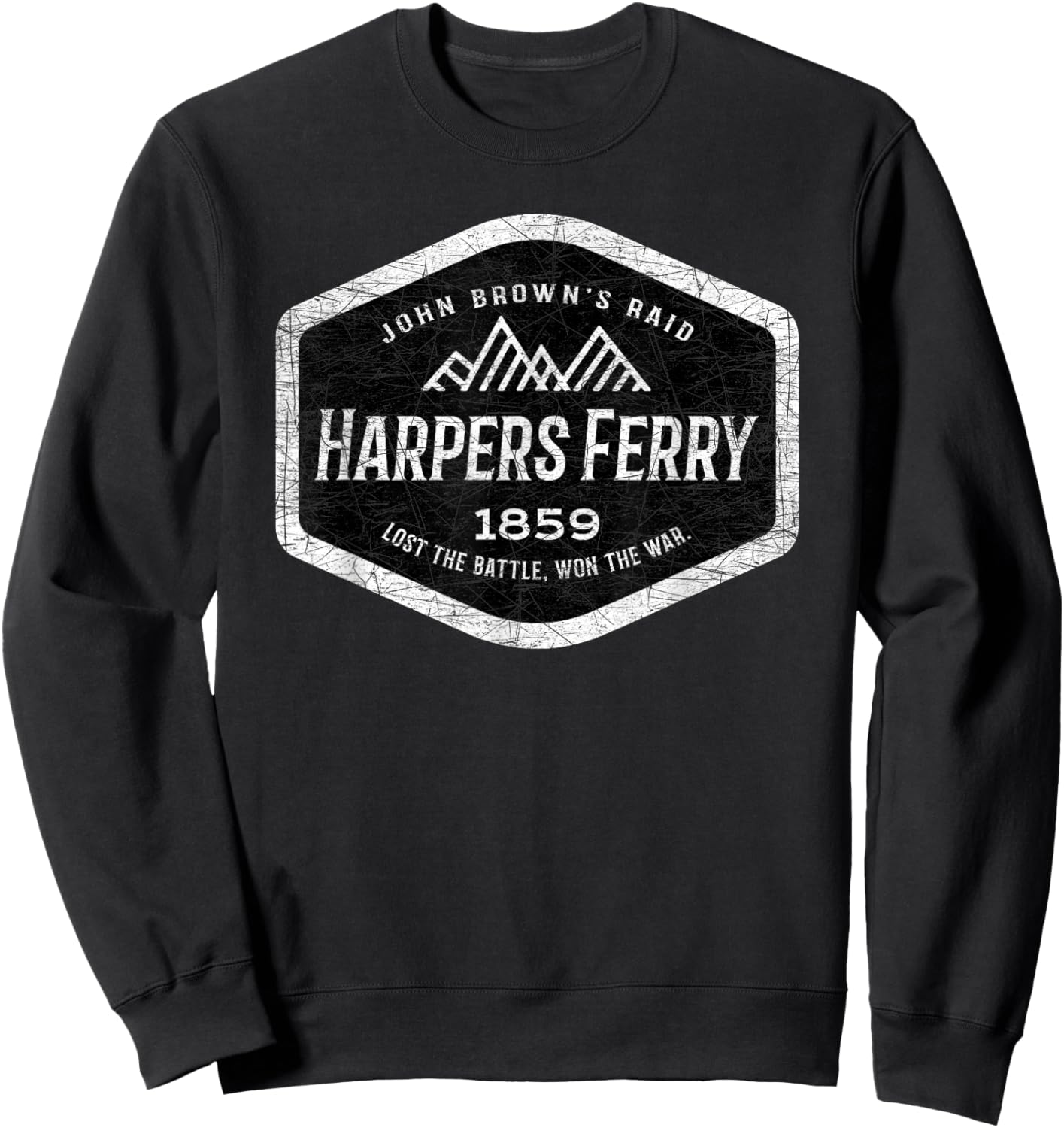 Harpers Ferry: John Brown's Civil War Abolitionist Sweatshirt - Sweatshirt | Black