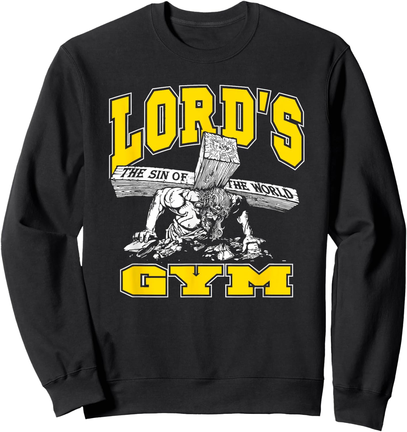 Lords Gym - Lord's The Sin of World Jesus Sweatshirt - Sweatshirt | Black