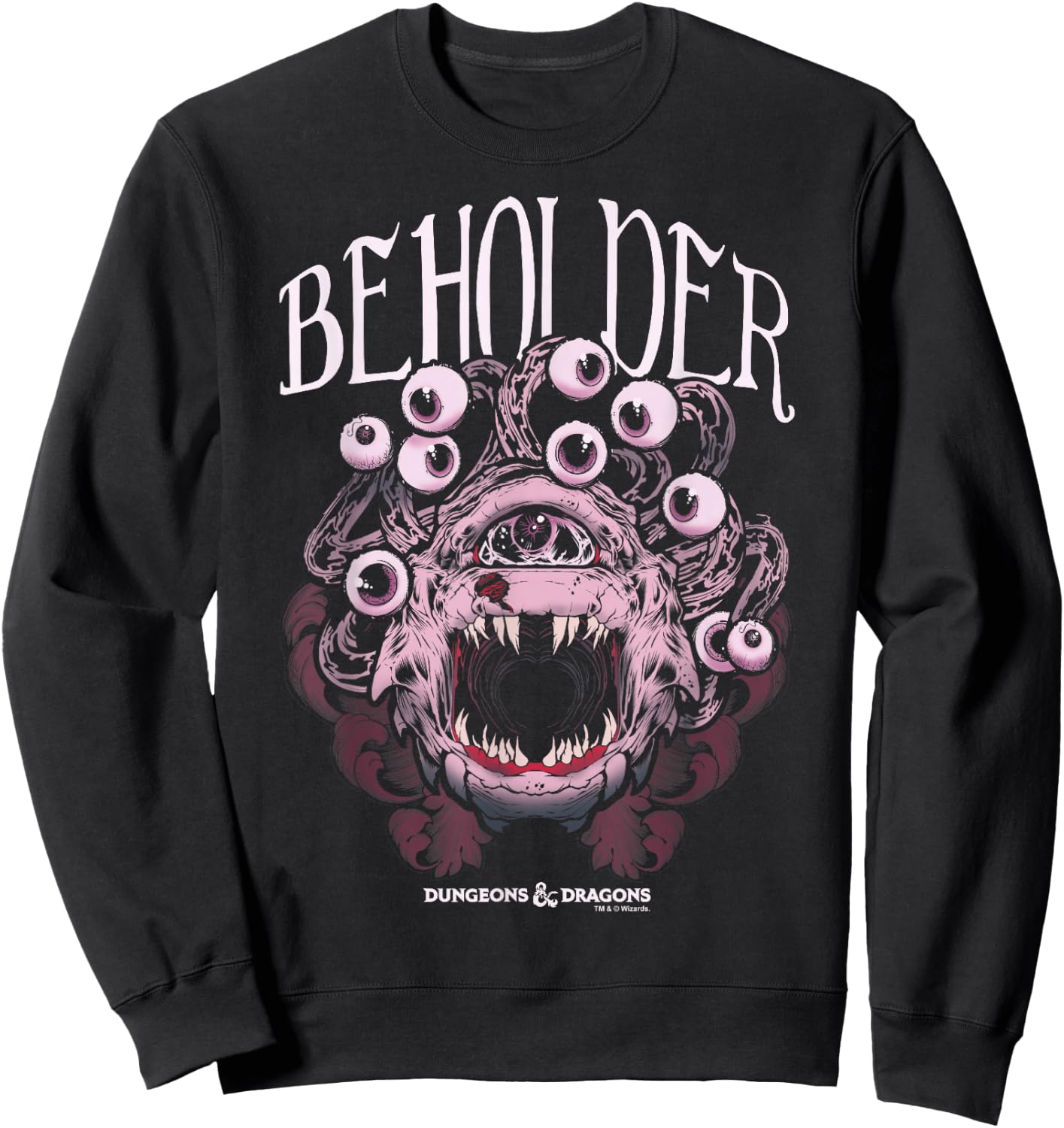 Dungeons & Dragons Beholder Big Face Sweatshirt - Sweatshirt | Black