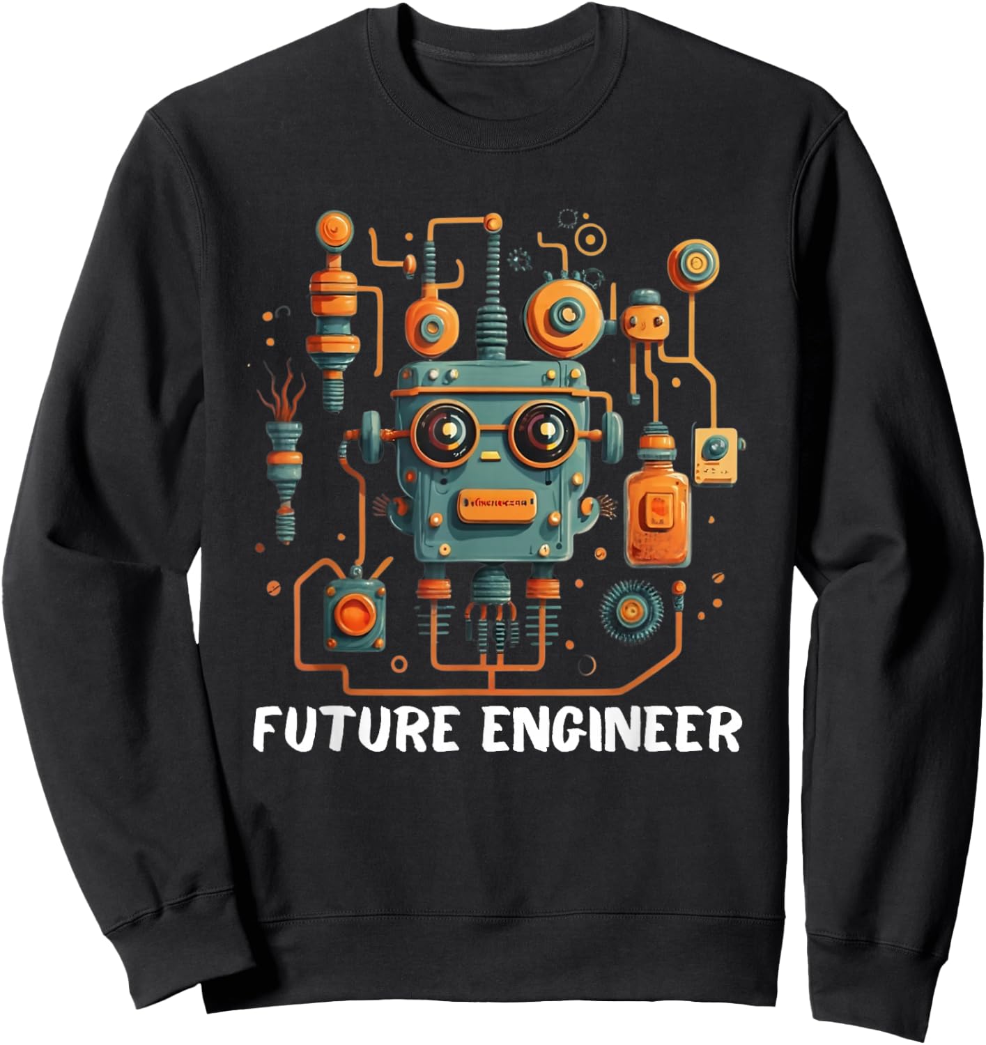 Electrical Engineering Circuit Kids Future Engineer Sweatshirt - Sweatshirt | Black