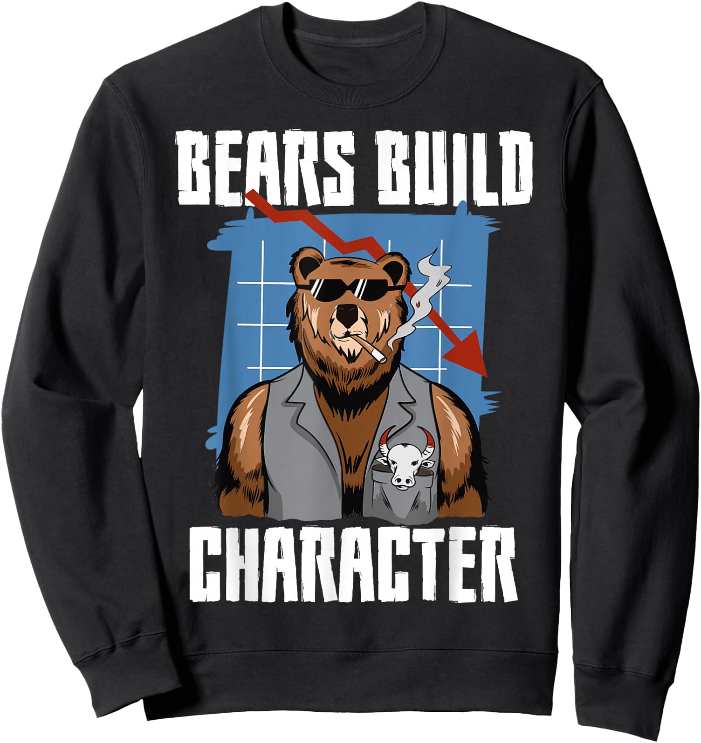 Bear Market Investor Day Trading Stock Exchange Stock Investing Sweatshirt - Sweatshirt | Black