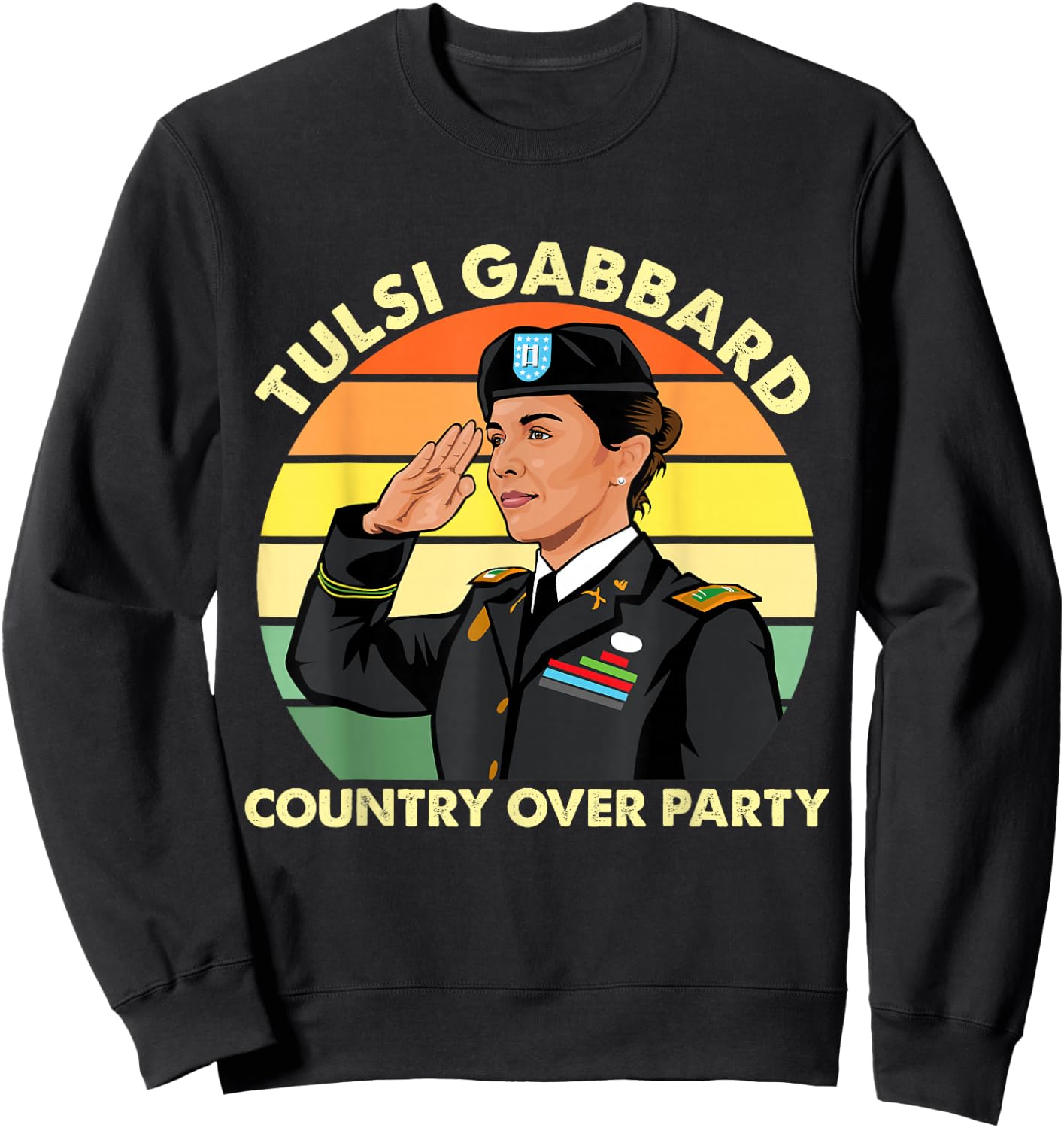 Tulsi Gabbard for First Female President 2028 America USA Sweatshirt - Sweatshirt | Black