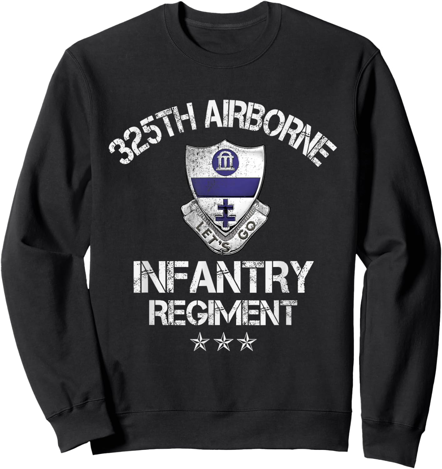 325th Airborne Infantry Regiment Veteran Patriotic Gift Sweatshirt - Sweatshirt | Black