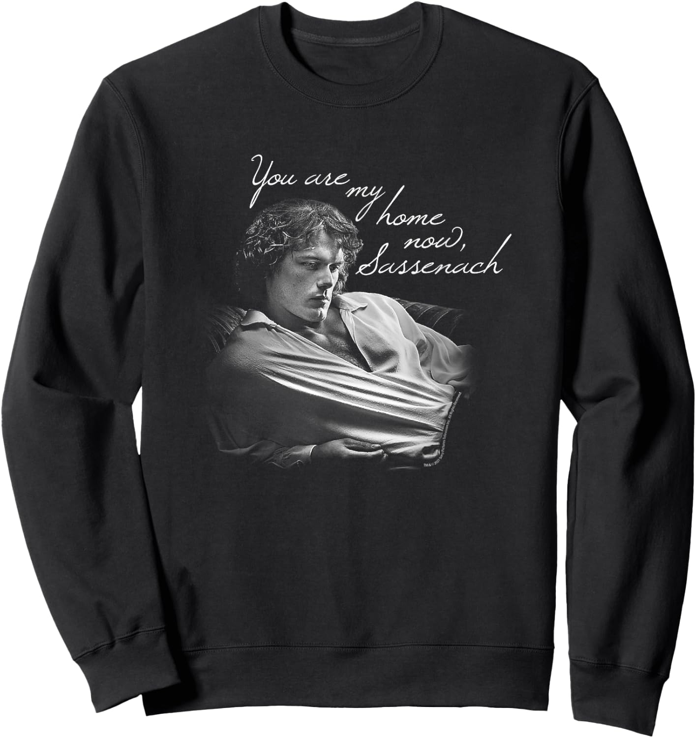Outlander You are My Home Now Sassenach Small Sweatshirt - Sweatshirt | Black