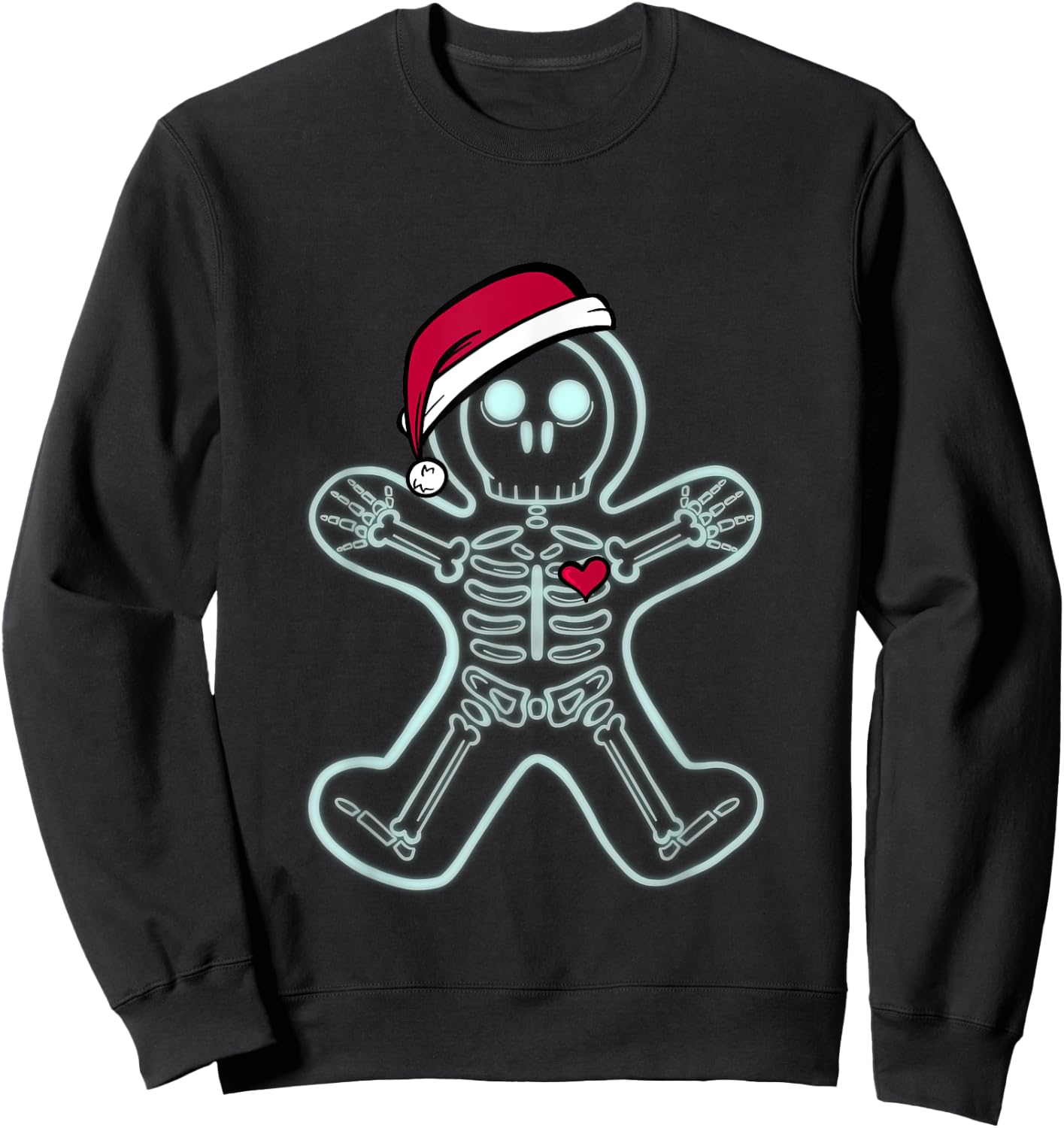 X-Ray Gingerbread Man Skeleton Christmas Nurse Xray Tech Sweatshirt - Sweatshirt | Black