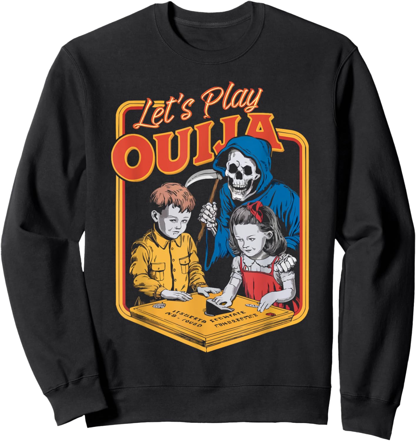 Ouija Board Paranormal Spirit Board Trick Or Treat Halloween Sweatshirt - Sweatshirt | Black