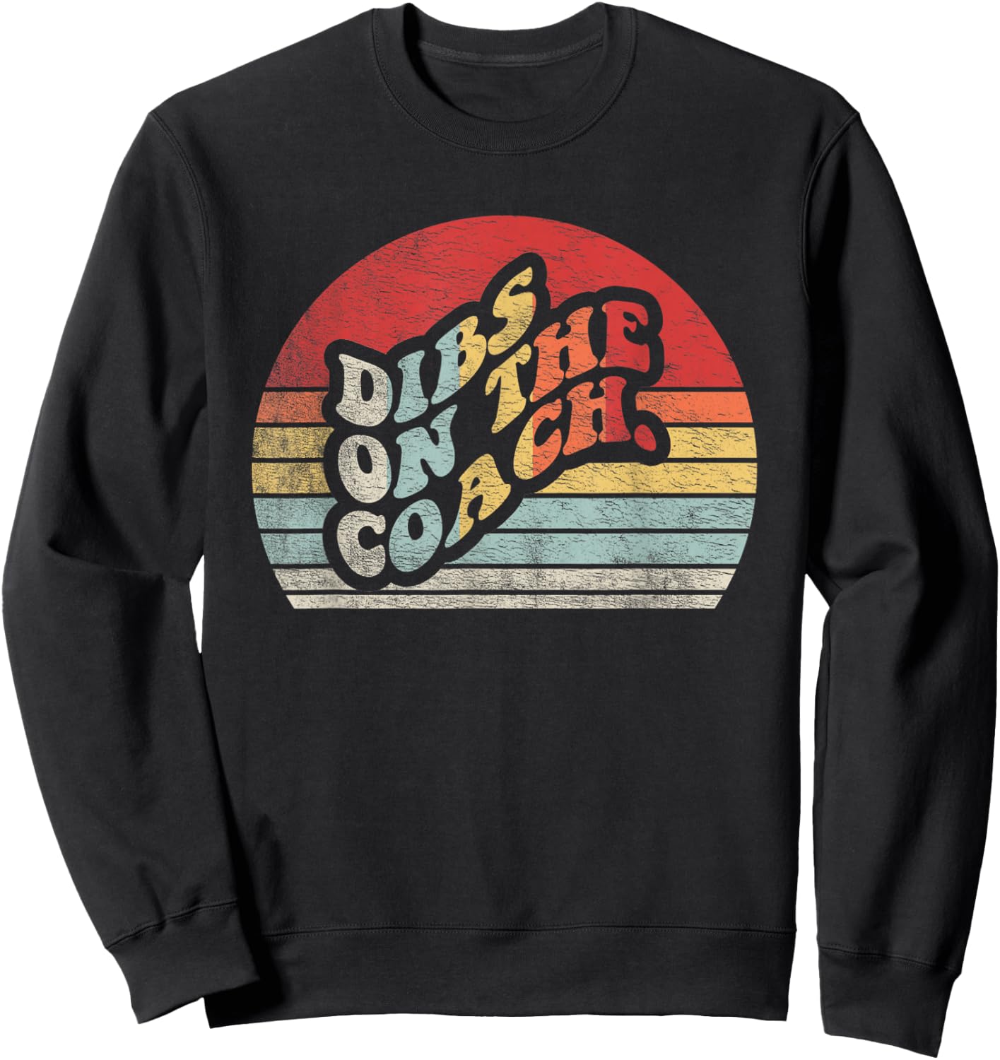 Retro Vintage Dibs On The Coach Shirt Coachs Basketball Sweatshirt - Sweatshirt | Black