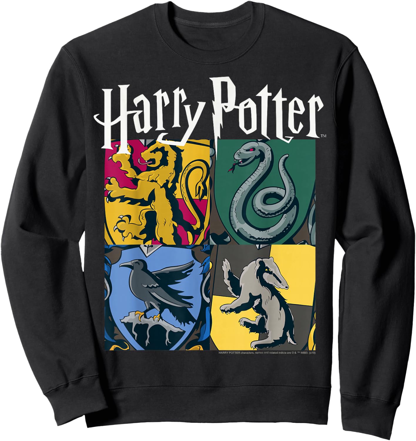 Harry Potter Hogwarts House Box Up Small Sweatshirt - Sweatshirt | Black