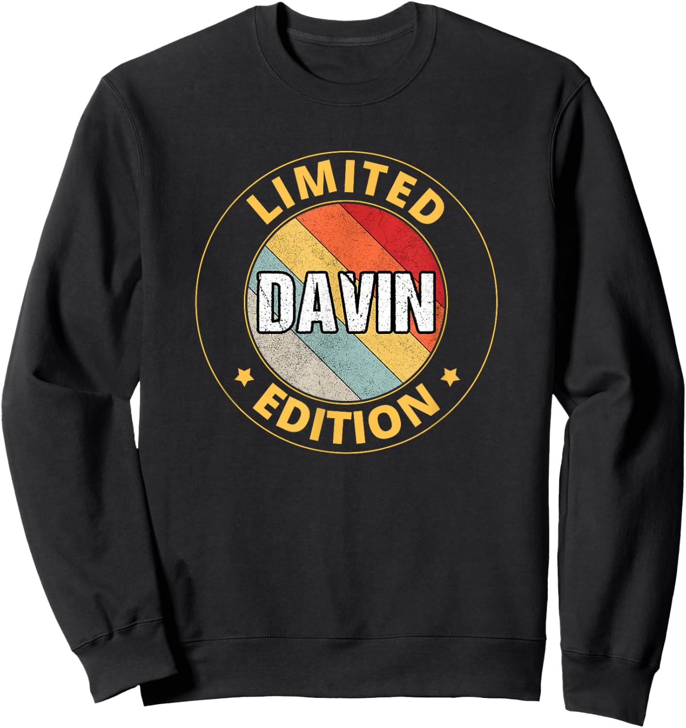 Davin Name Sweatshirt - Sweatshirt | Black