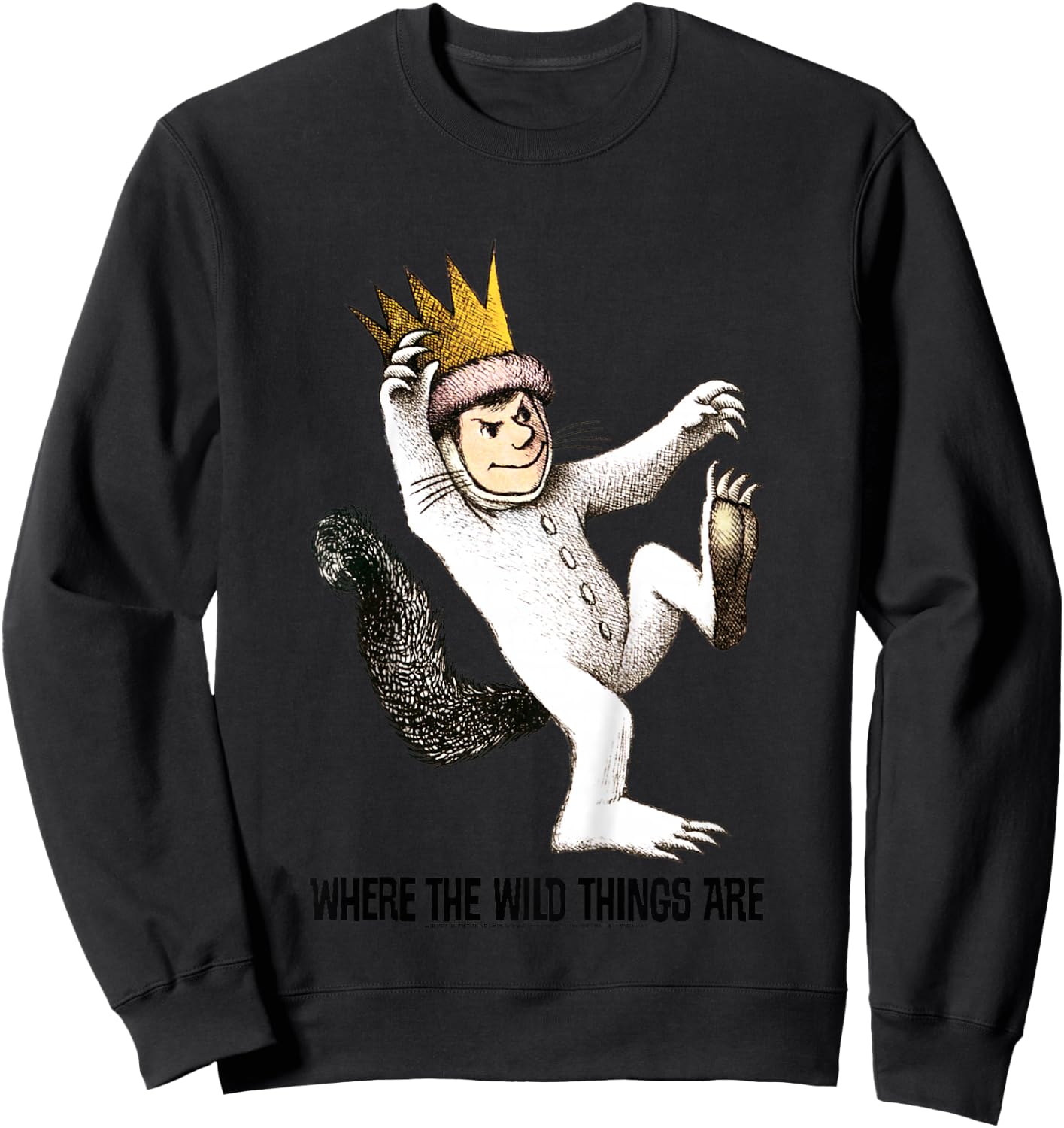 Kids Where The Wild Things are Big Max Portrait Sweatshirt - Sweatshirt | Black