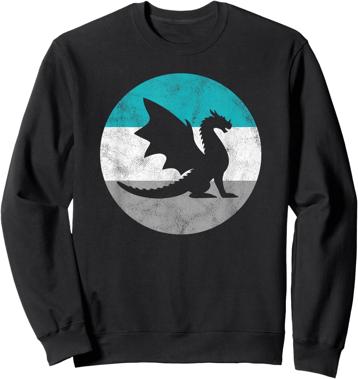 Dragon Retro Gift or Boys Sweatshirt - Sweatshirt | Black