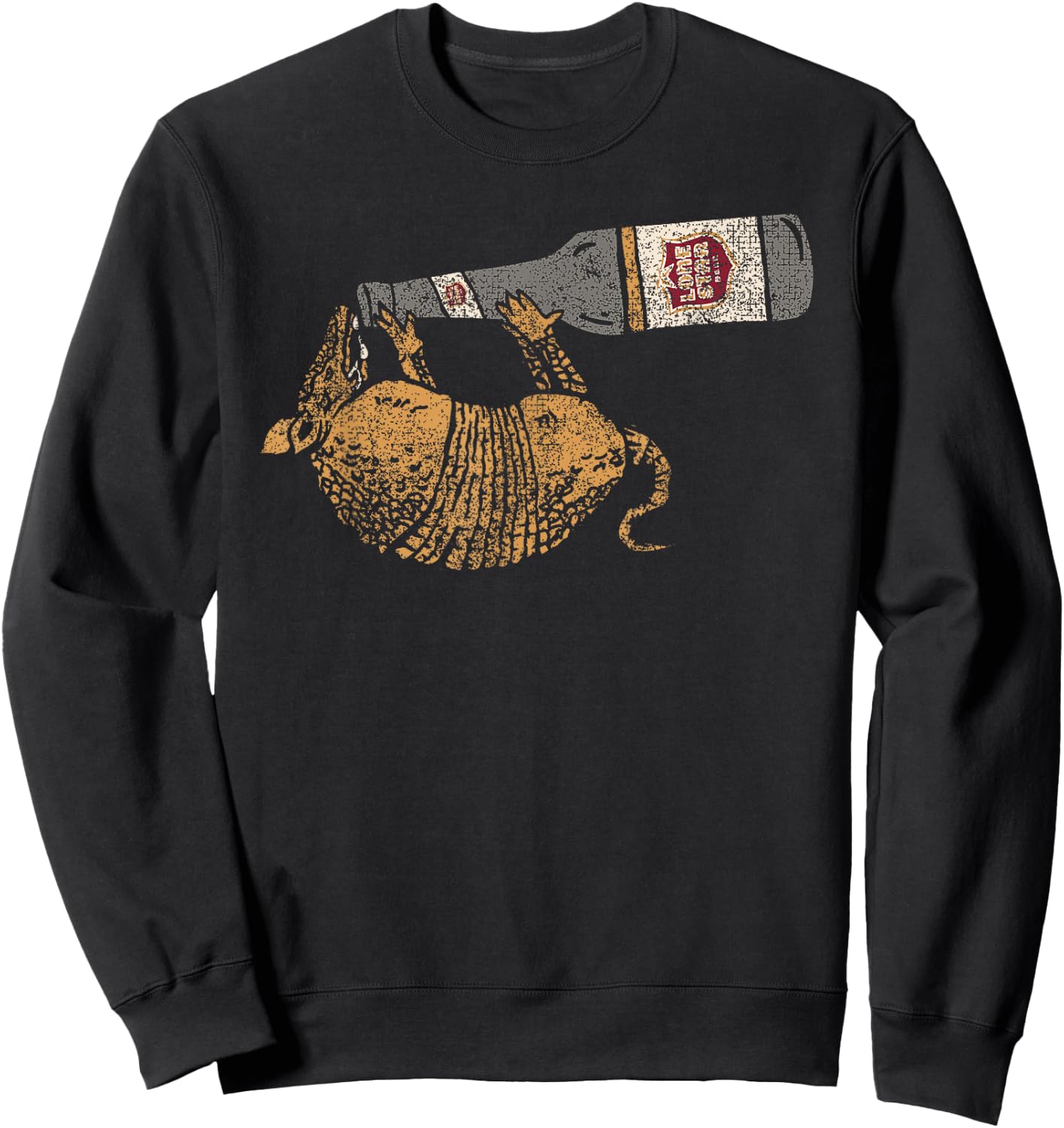 Lone Star Vintage Style - Texas Armadillo Sweatshirt - Sweatshirt | Black