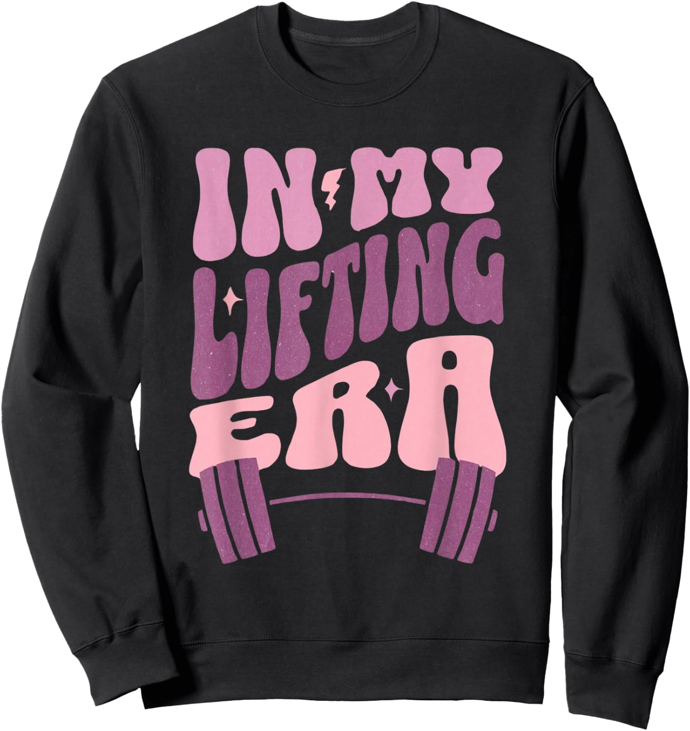 In My Lifting Era - Gym Girl Boss Pump Cover Sweatshirt - Sweatshirt | Black