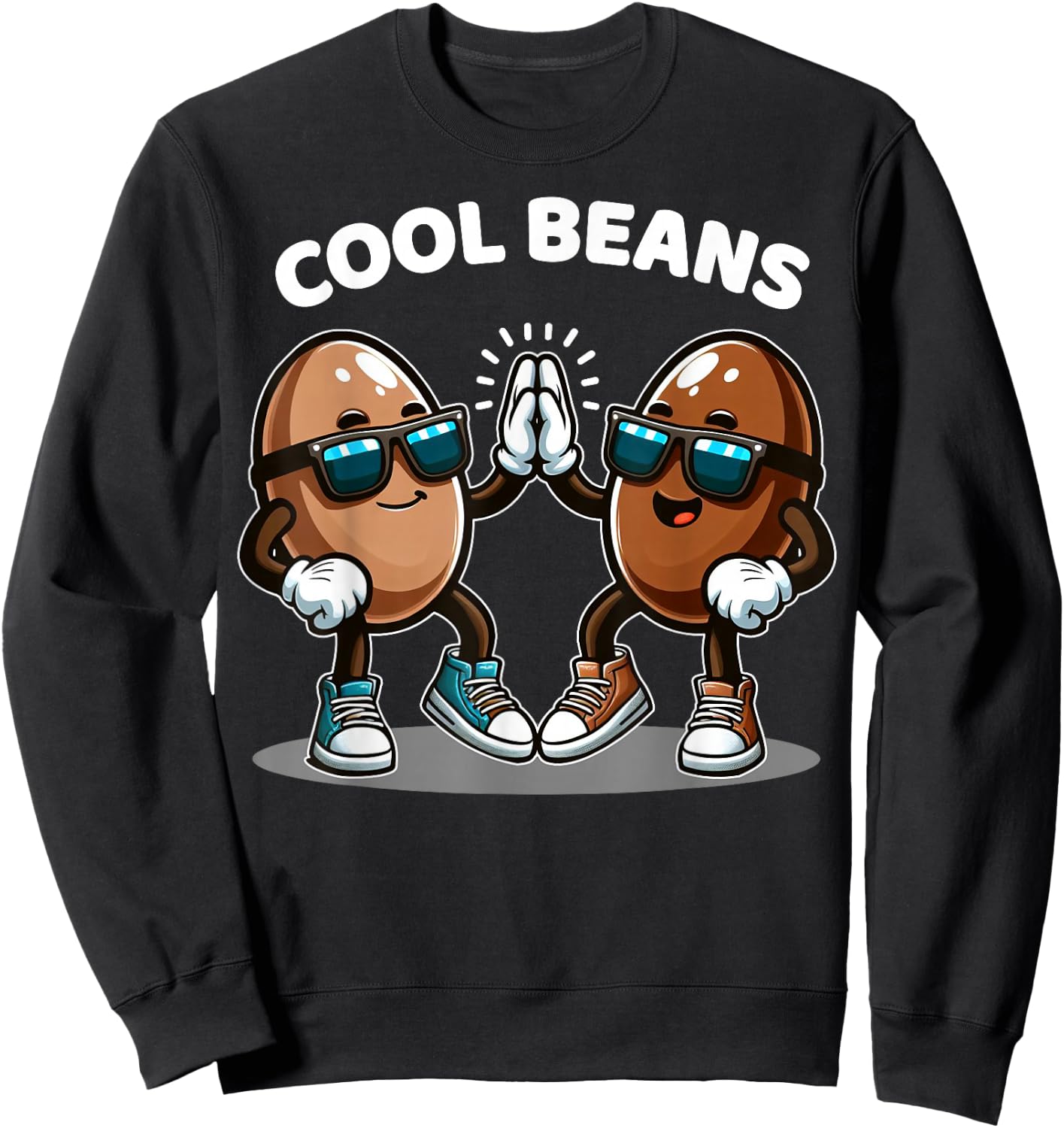 Cool Beans Food Funny Gifts Women Boys Girls Kids Sweatshirt - Sweatshirt | Black