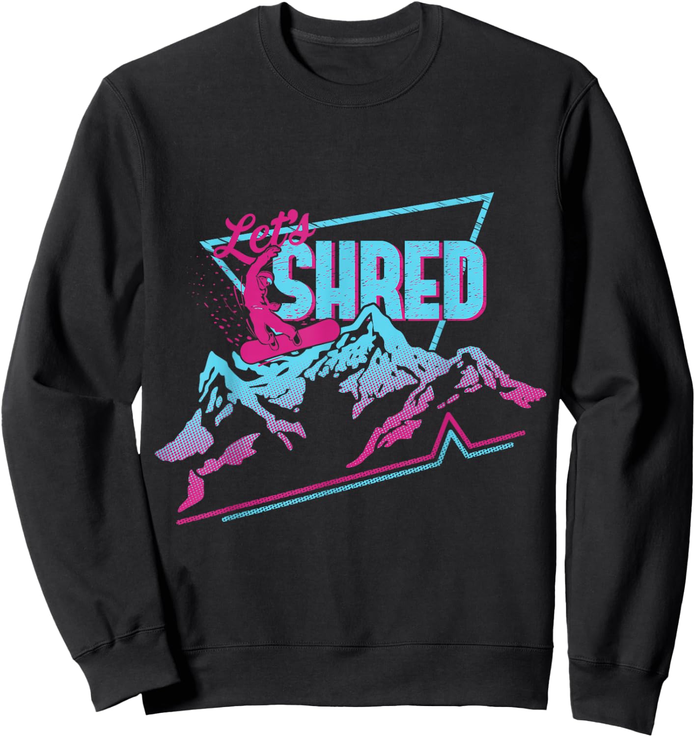 Vintage Snowboard Clothing 80s 90s Retro Snowboarding Sweatshirt - Sweatshirt | Black