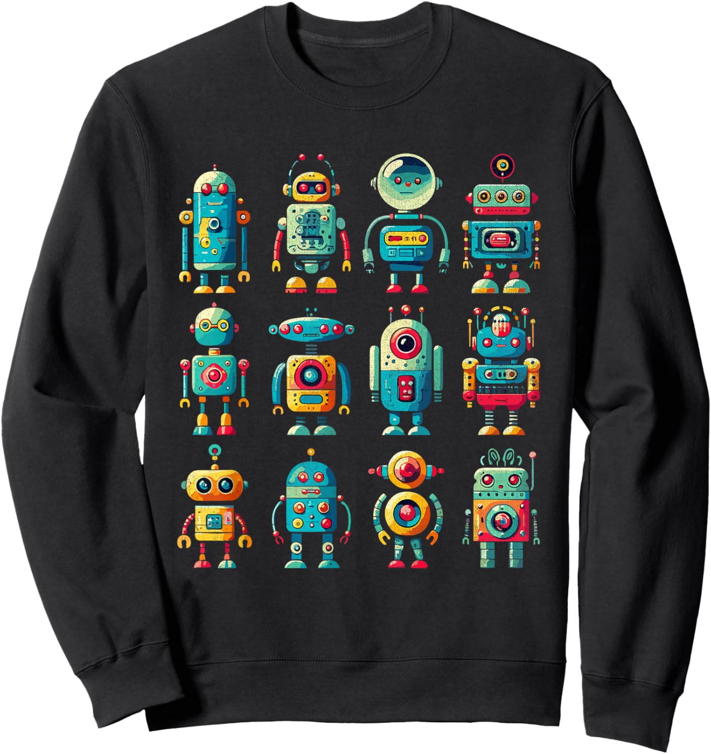 Robots Art Robotics Engineer Robot Robotic Engineering Sweatshirt - Sweatshirt | Black