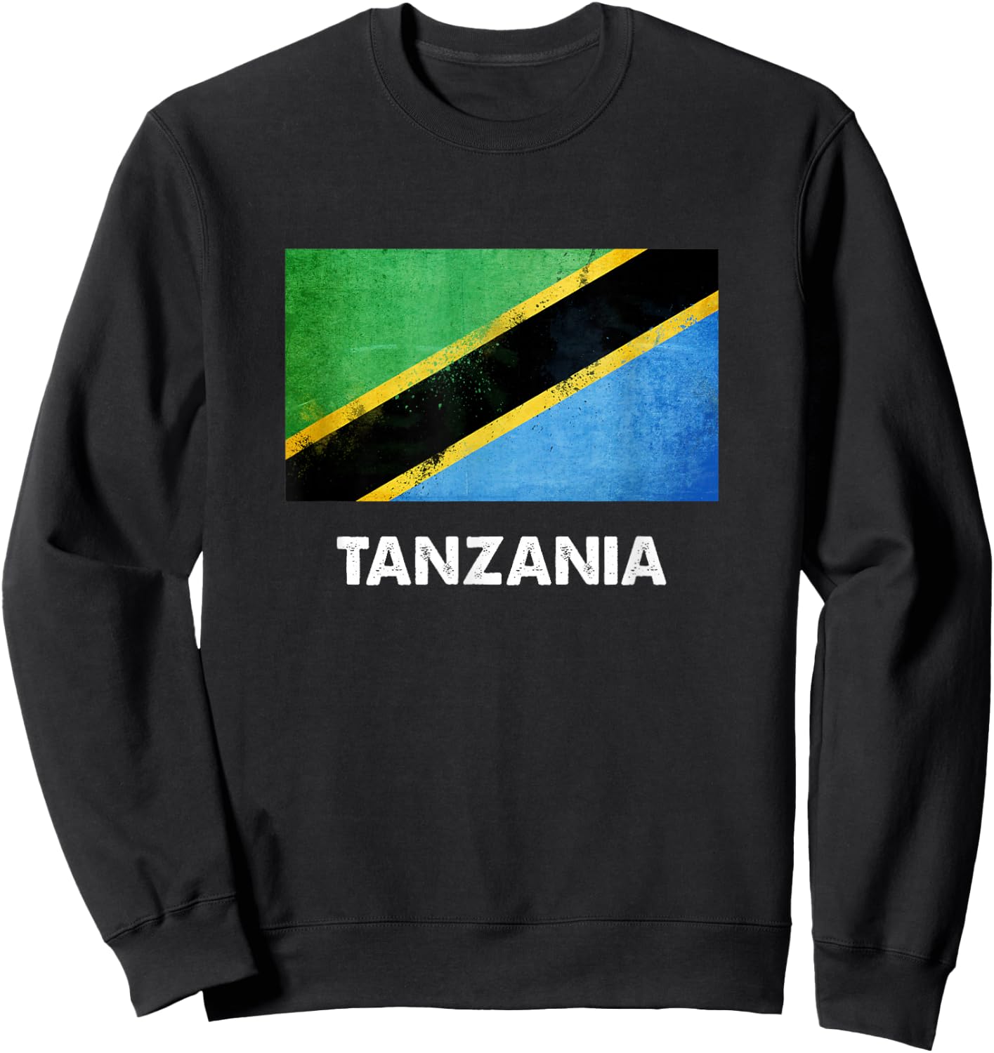 Tanzania flag shirt, Tanzanian Sweatshirt - Sweatshirt | Black
