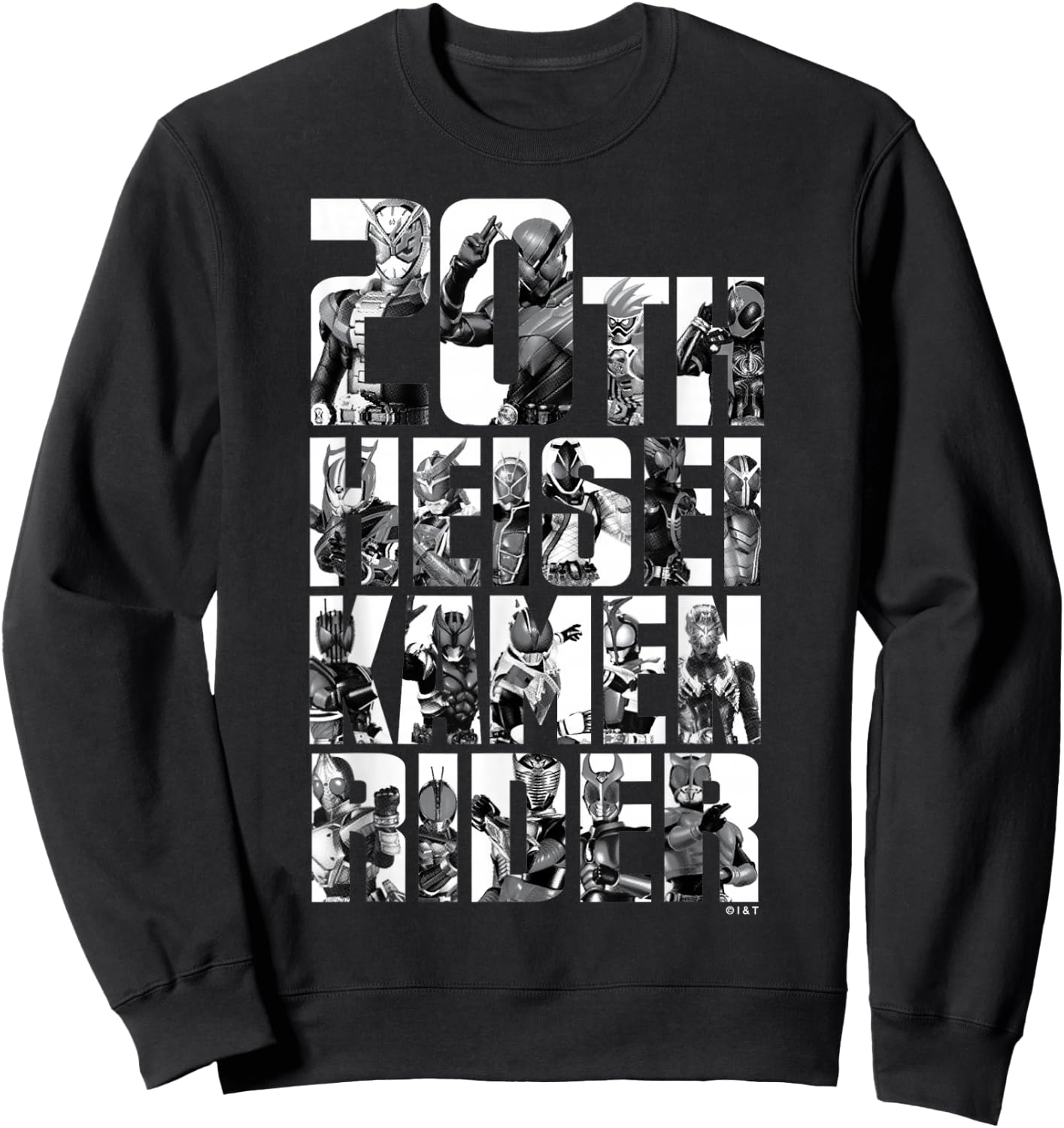 Kamen Rider Heisei Catchphrase 20th Anniversary Shirt Sweatshirt - Sweatshirt | Black
