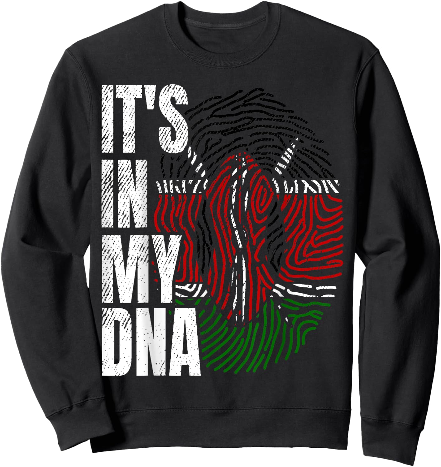 It's in My DNA Kenya National Flag Kenyan Boy Girl Gift Sweatshirt - Sweatshirt | Black
