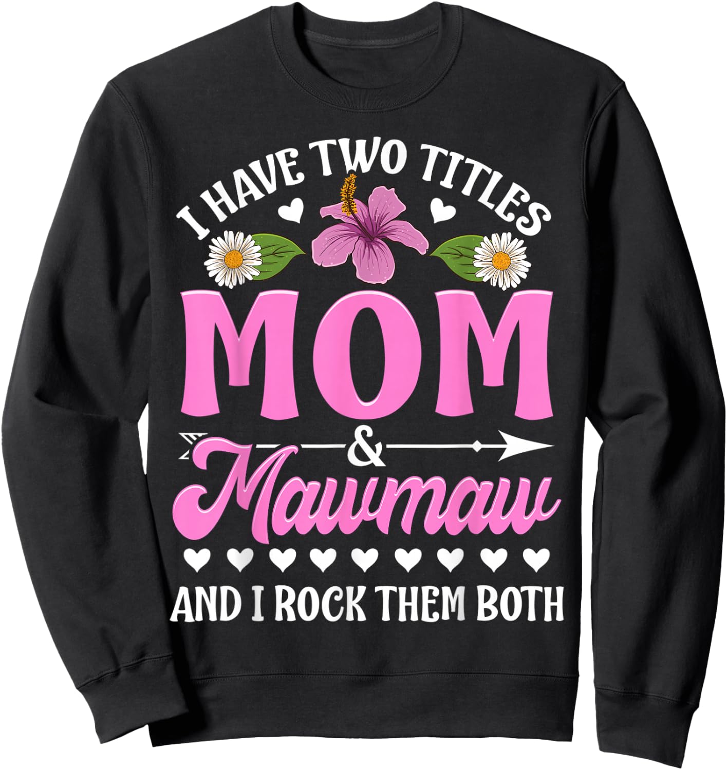 I Have Two Titles Mom And Mawmaw Cute Mothers Day Gifts Sweatshirt - Sweatshirt | Black