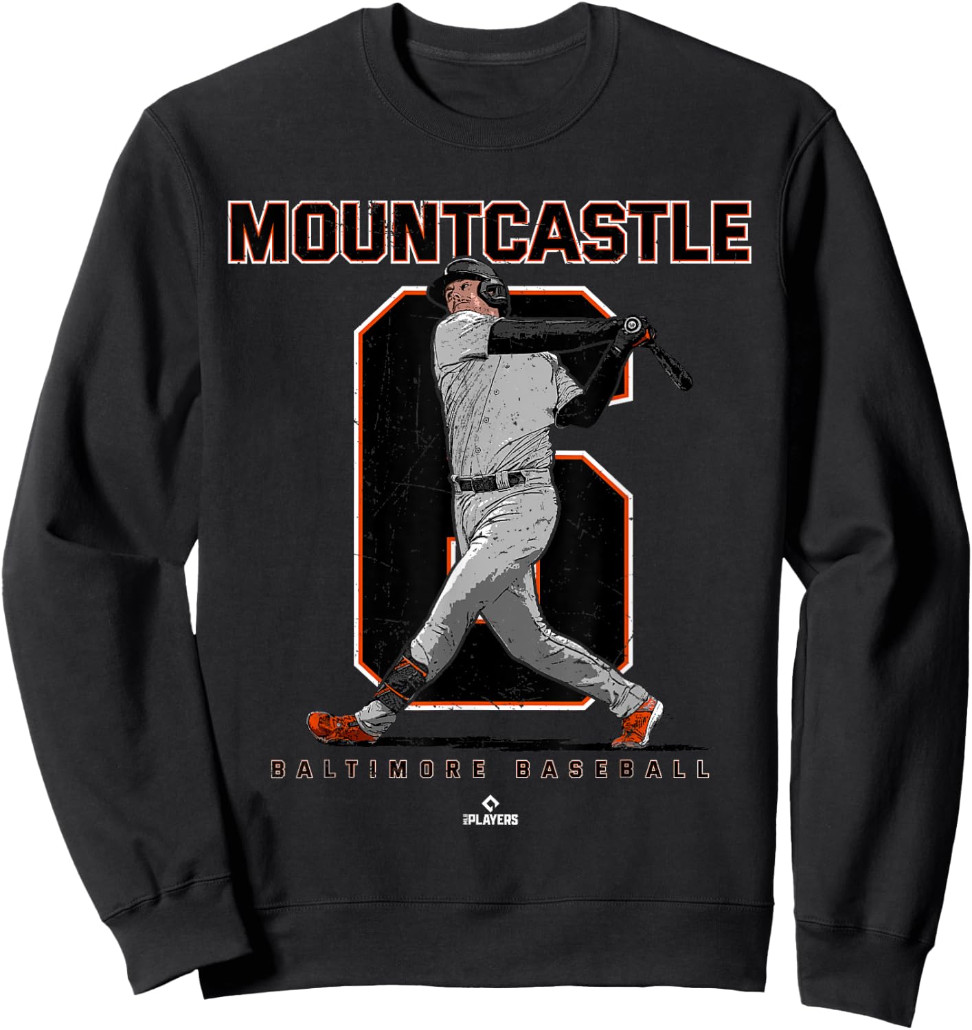 Number & Portrait Ryan Mountcastle Baltimore MLBPA Sweatshirt - Sweatshirt | Black