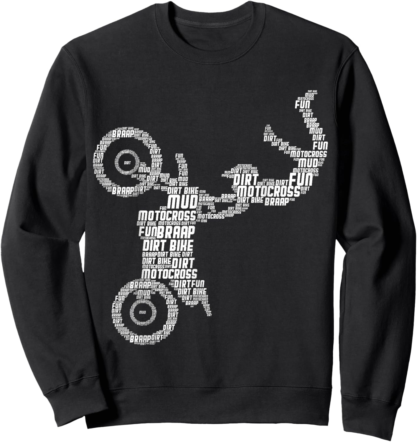 Motocross Enduro Supermoto Bike Dirt Biker Boys Sweatshirt - Sweatshirt | Black