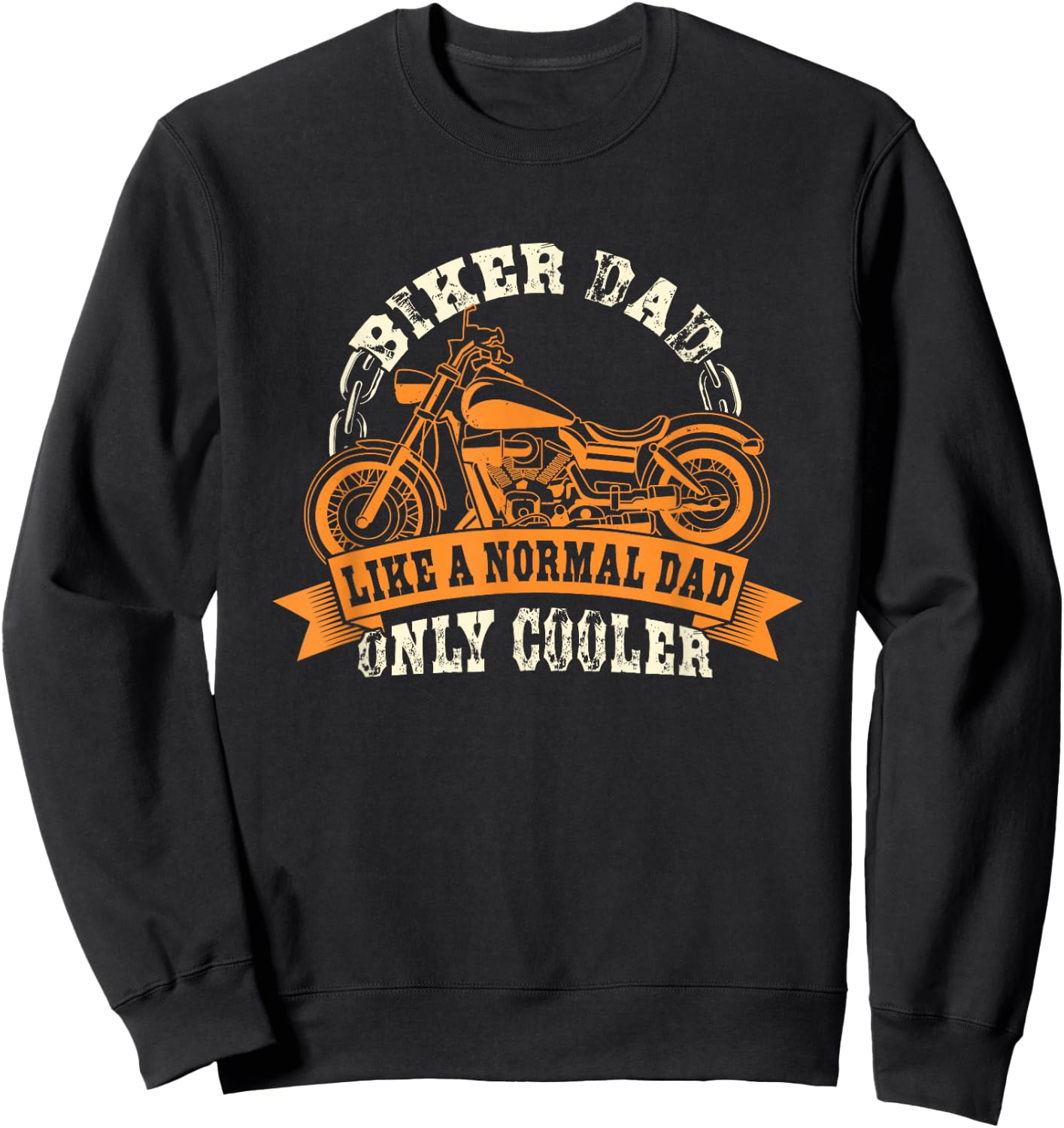 Motorcycle - Father's Day Gift Dad and Dad - Biker Dad Sweatshirt - Sweatshirt | Black
