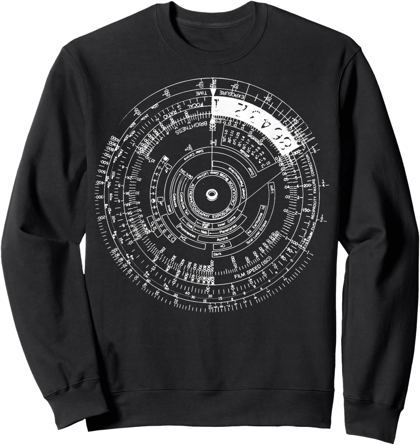 Vintage Chart - Astrophotography Exposure Stars Photo Space Sweatshirt - Sweatshirt | Black