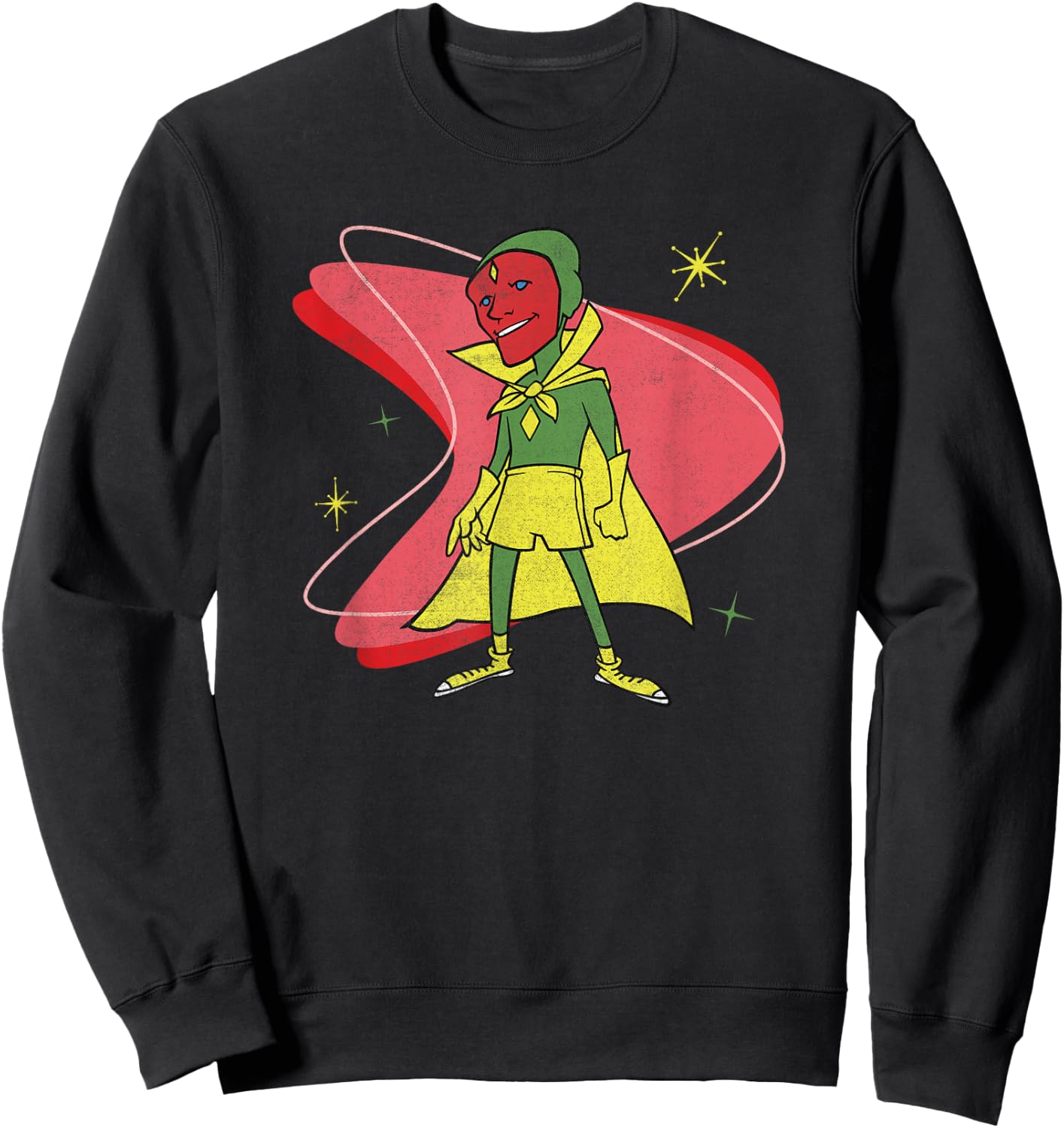 Marvel WandaVision Vision 50s Retro Sweatshirt - Sweatshirt | Black