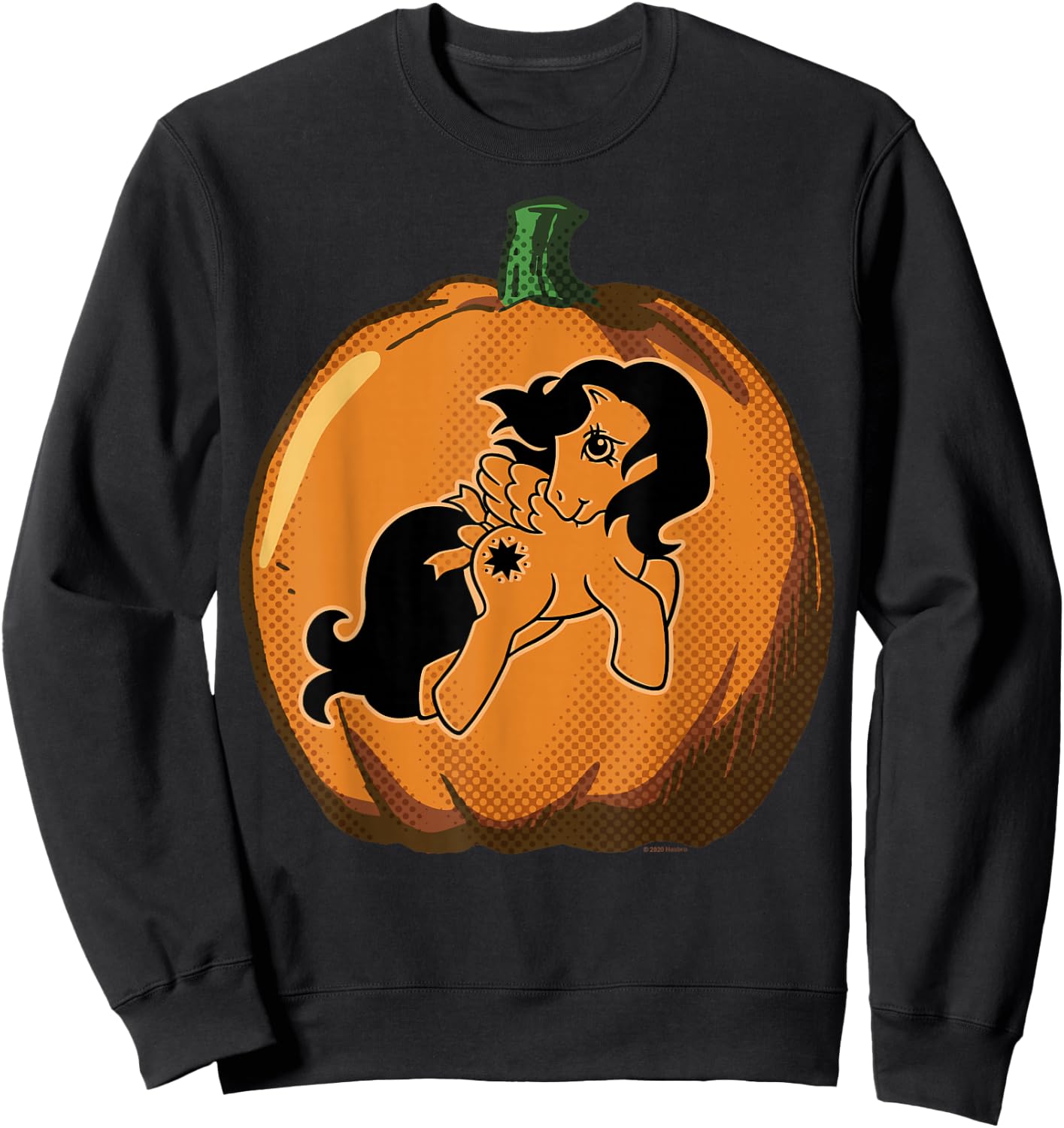 My Little Pony Halloween Starshine Pumpkin Carving Outline Sweatshirt - Sweatshirt | Black