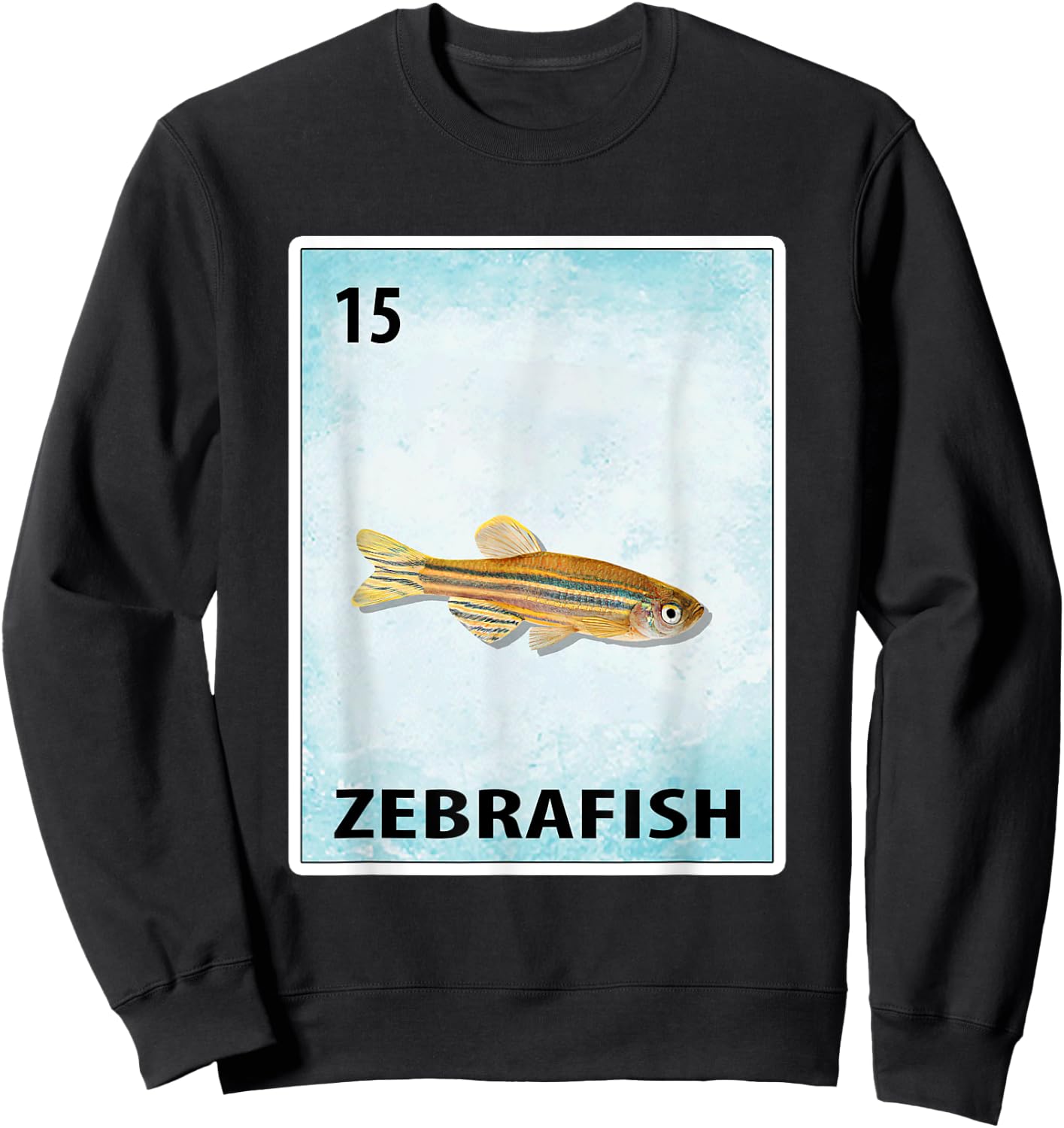 Zebrafish Mexican Fish Cards Sweatshirt - Sweatshirt | Black