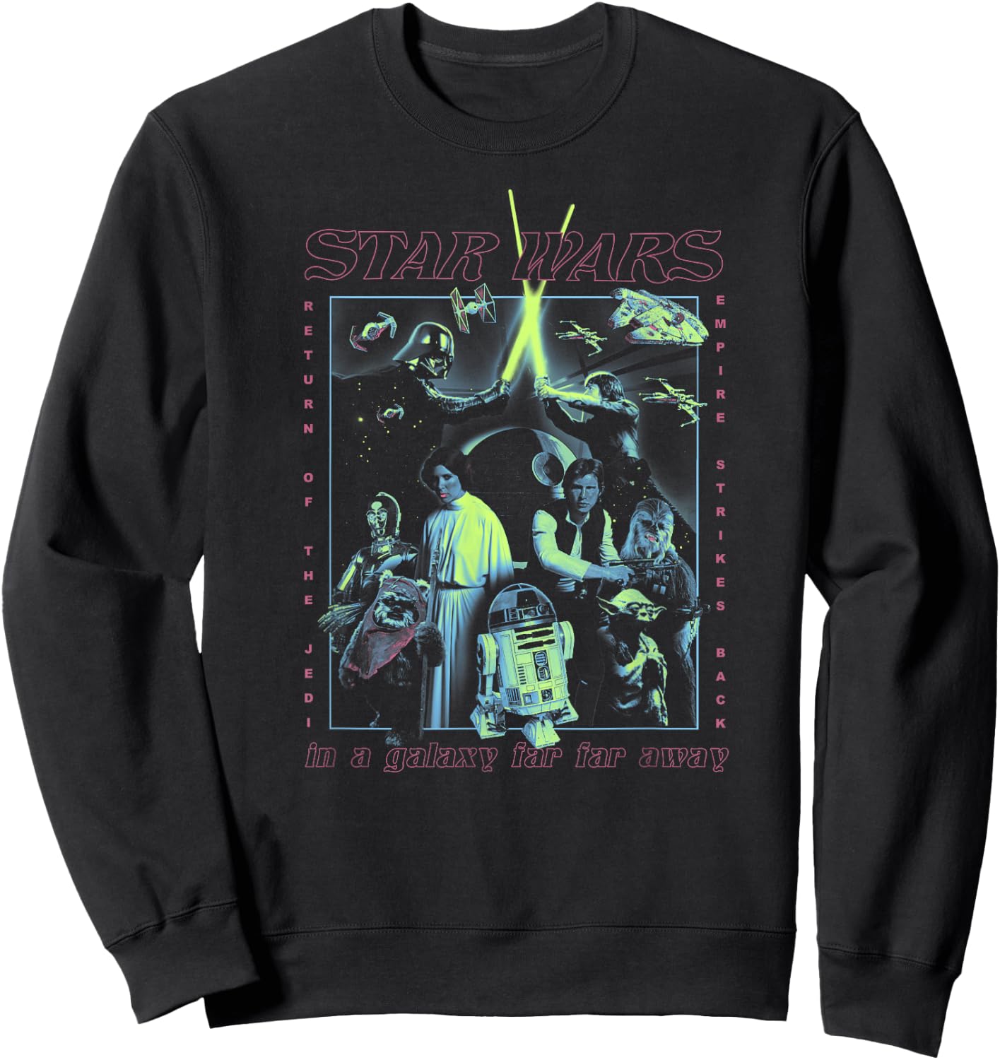 Star Wars Poster Glow Sweatshirt - Sweatshirt | Black