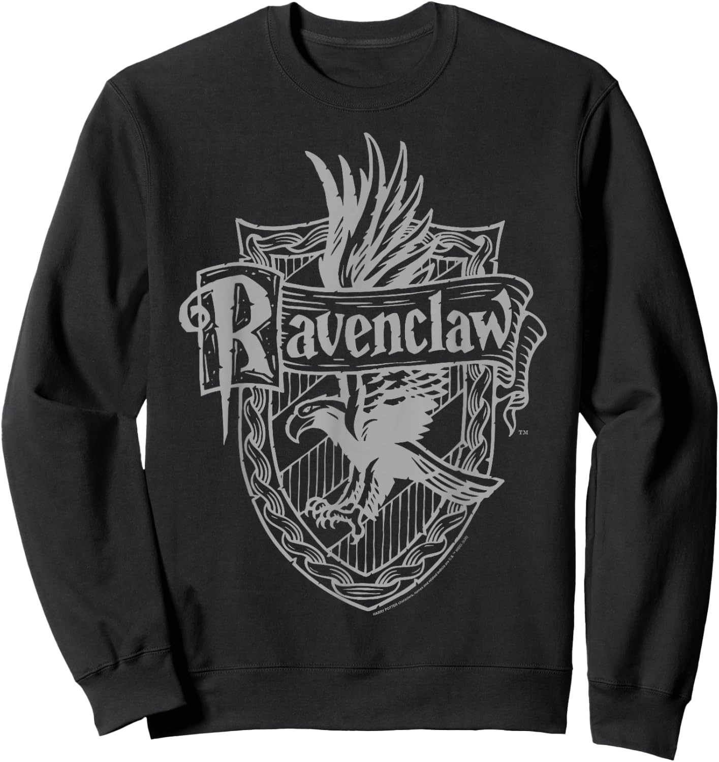 Harry Potter Ravenclaw Detailed Crest Small Sweatshirt - Sweatshirt | Black
