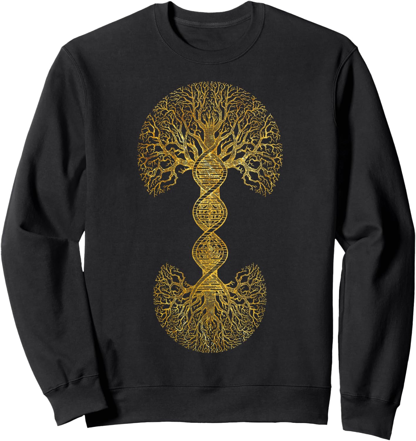 DNA Tree Of Life Science of Genetics Earth Day Genealogy Sweatshirt - Sweatshirt | Black